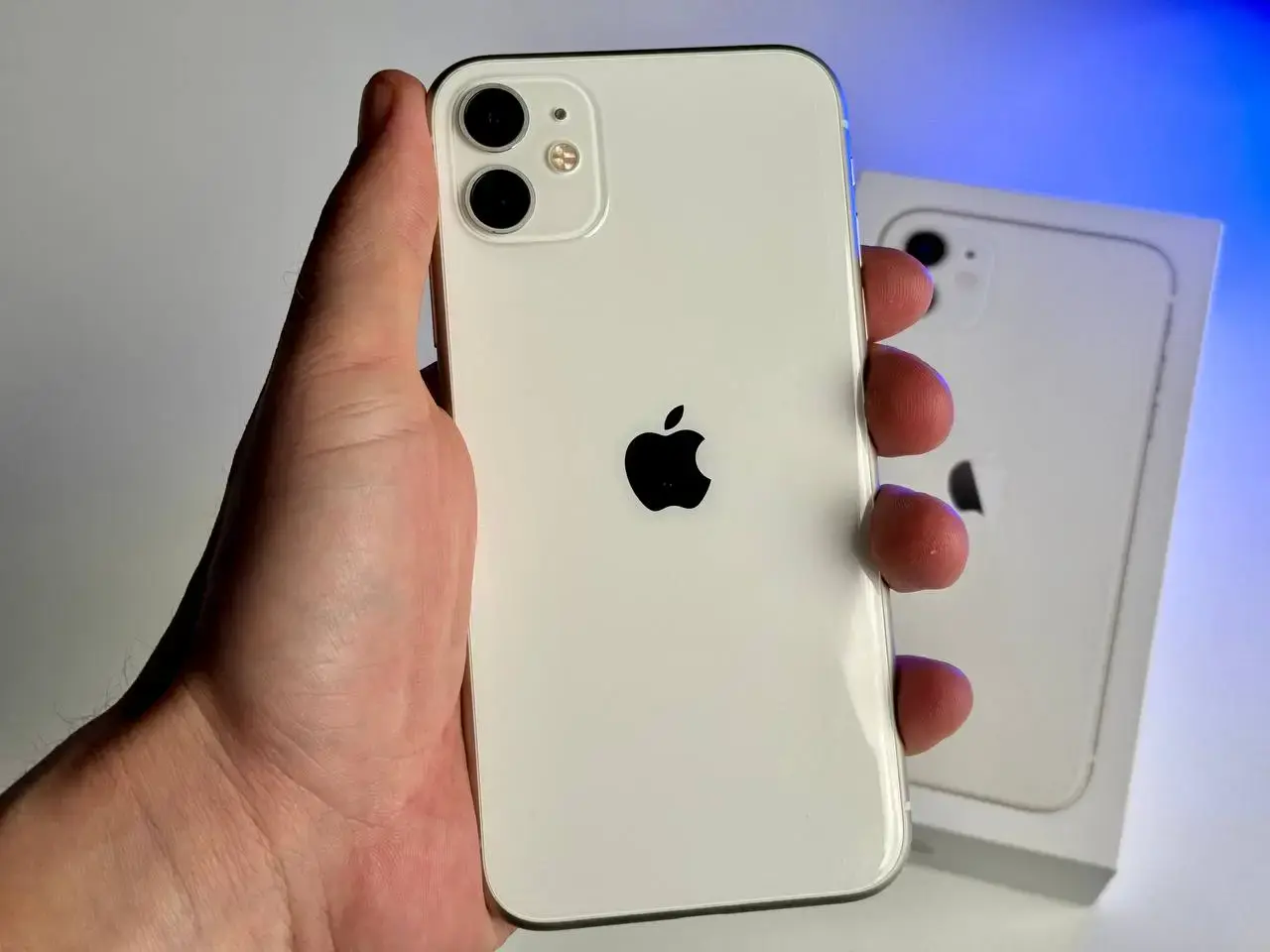 USED Apple iPhone 11 128GB White (MWLF2)🔋100%(Состояние - 9.5/10, Комплект - Полный | гарантия - 1 мес.)