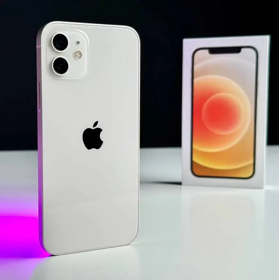 USED Apple iPhone 12 128GB White (MGHD3, MGJC3)🔋100%(Состояние - 8.9/10, Комплект - Полный | гарантия - 1 мес.)