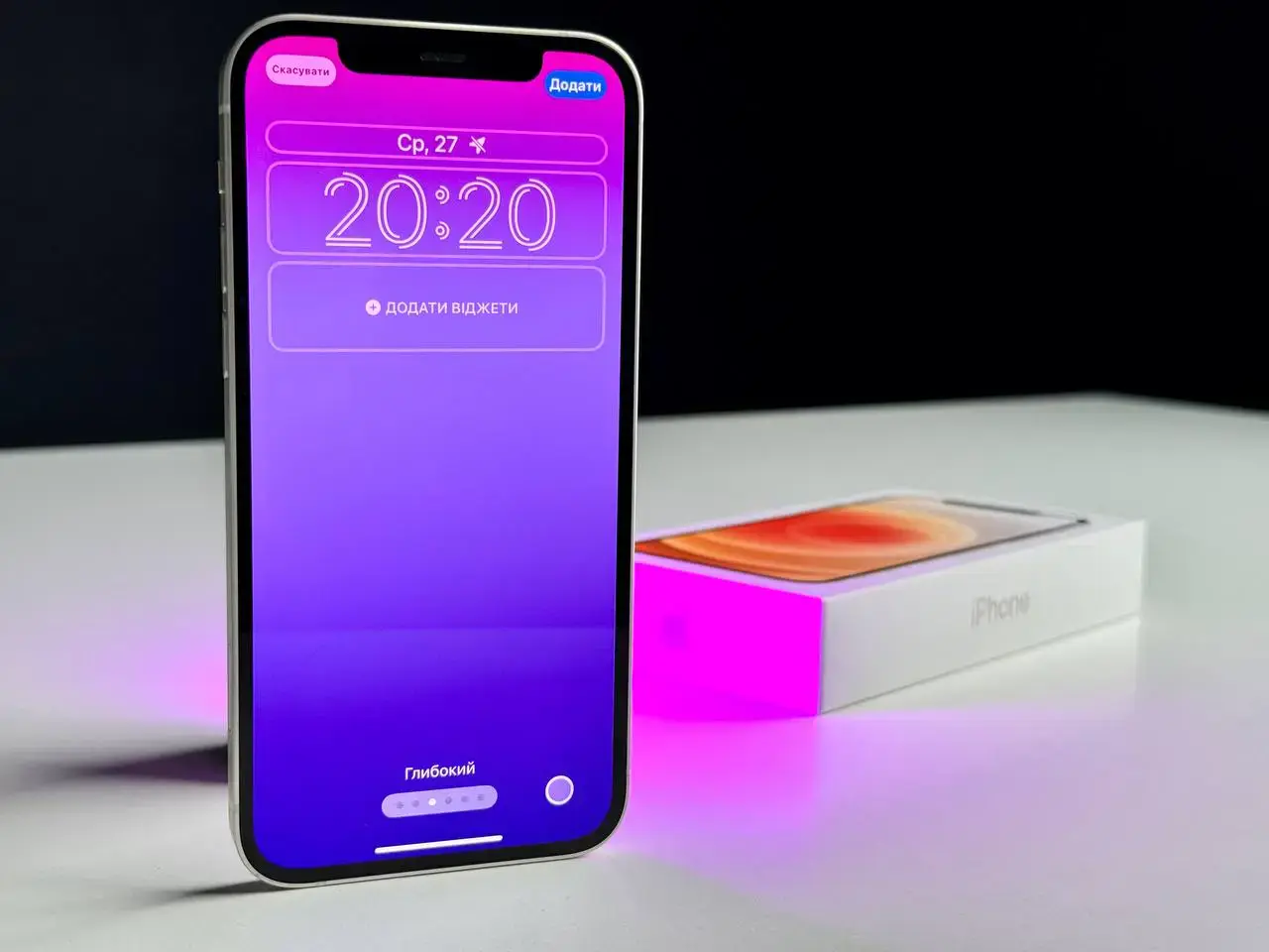 USED Apple iPhone 12 128GB White (MGHD3, MGJC3)🔋100%(Состояние - 8.9/10, Комплект - Полный | гарантия - 1 мес.)