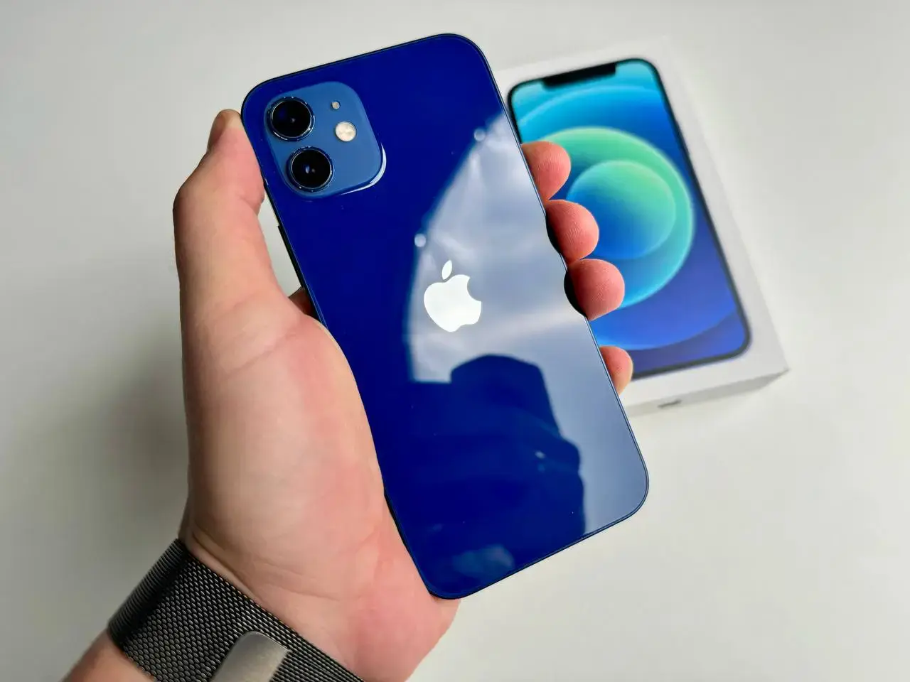 USED Apple iPhone 12 64GB Blue (MGH93, MGJ83)🔋100%(Стан - 8.5/10, Комплект - Повний | гарантія - 1 міс.)