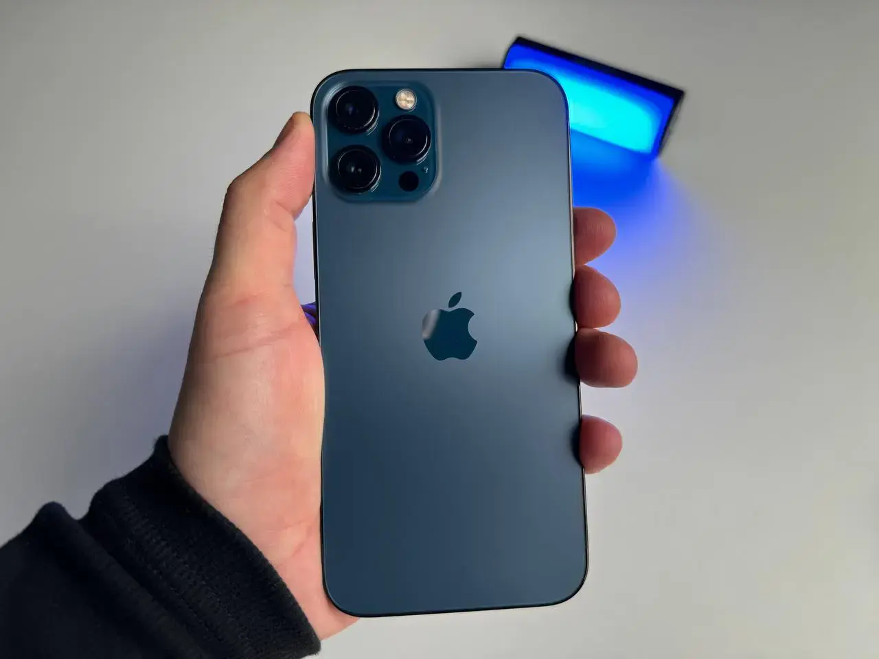 USED Apple iPhone 12 Pro Max 128GB Pacific Blue (MGCJ3, MGDA3)🔋87%(Стан - 9/10, Комплект - iPhone | гарантія - 1 міс.)
