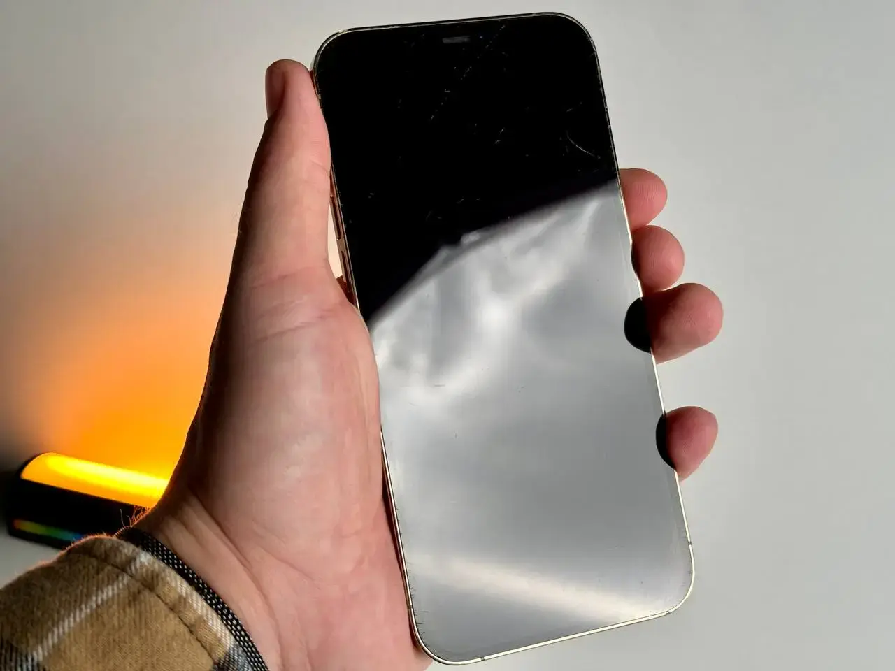 USED Apple iPhone 12 Pro Max 256GB Gold (MGCM3, MGDE3)🔋100%(Состояние - 8/10, Комплект - iPhone | гарантия - 1 мес.)