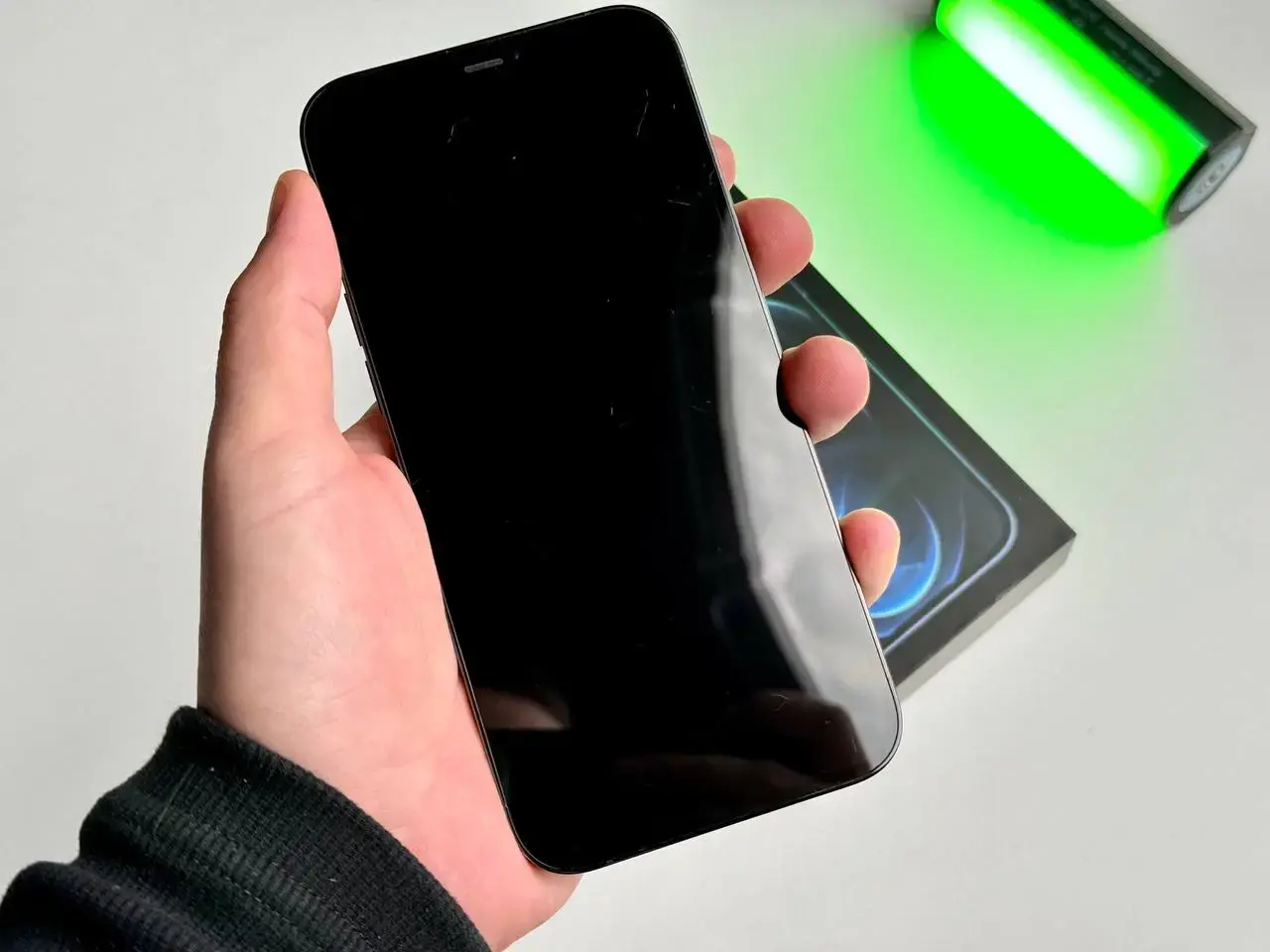 USED Apple iPhone 12 Pro Max 512GB Pacific Blue (MGCT3, MGDL3)🔋100%(Стан - 7.5/10, Комплект - iPhone | гарантія - 1 міс.)