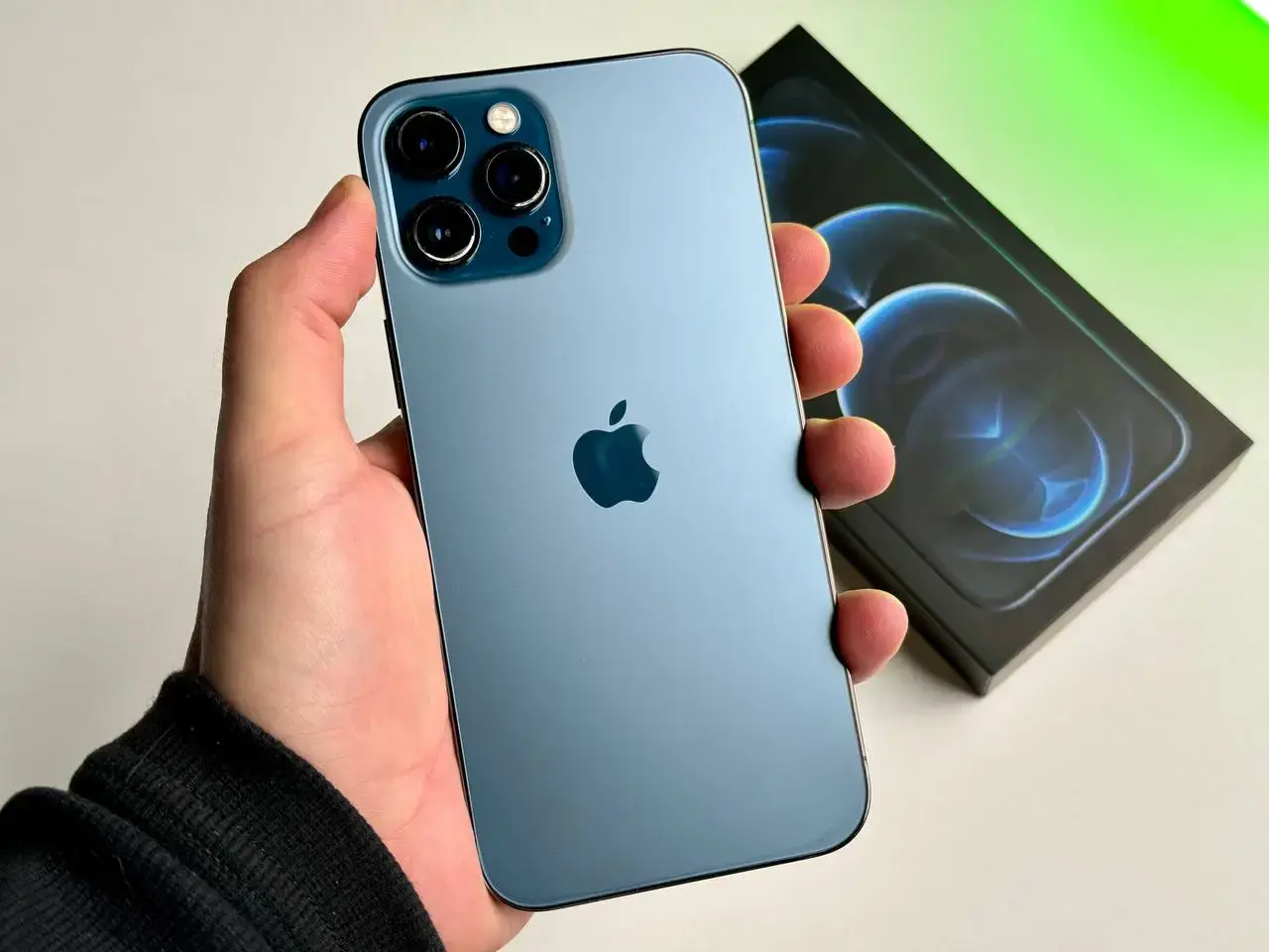 USED Apple iPhone 12 Pro Max 512GB Pacific Blue (MGCT3, MGDL3)🔋100%(Стан - 7.5/10, Комплект - iPhone | гарантія - 1 міс.)