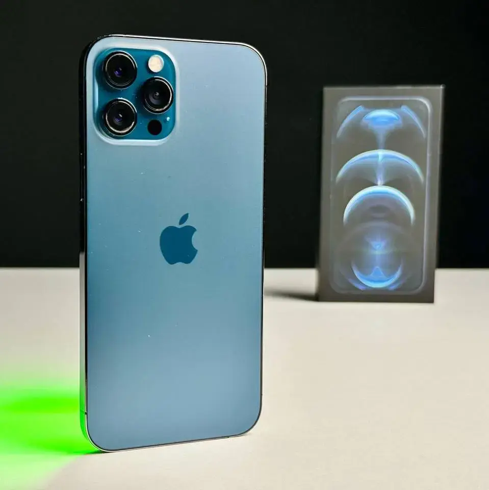 USED Apple iPhone 12 Pro Max 512GB Pacific Blue (MGCT3, MGDL3)🔋100%(Стан - 7.5/10, Комплект - iPhone | гарантія - 1 міс.)