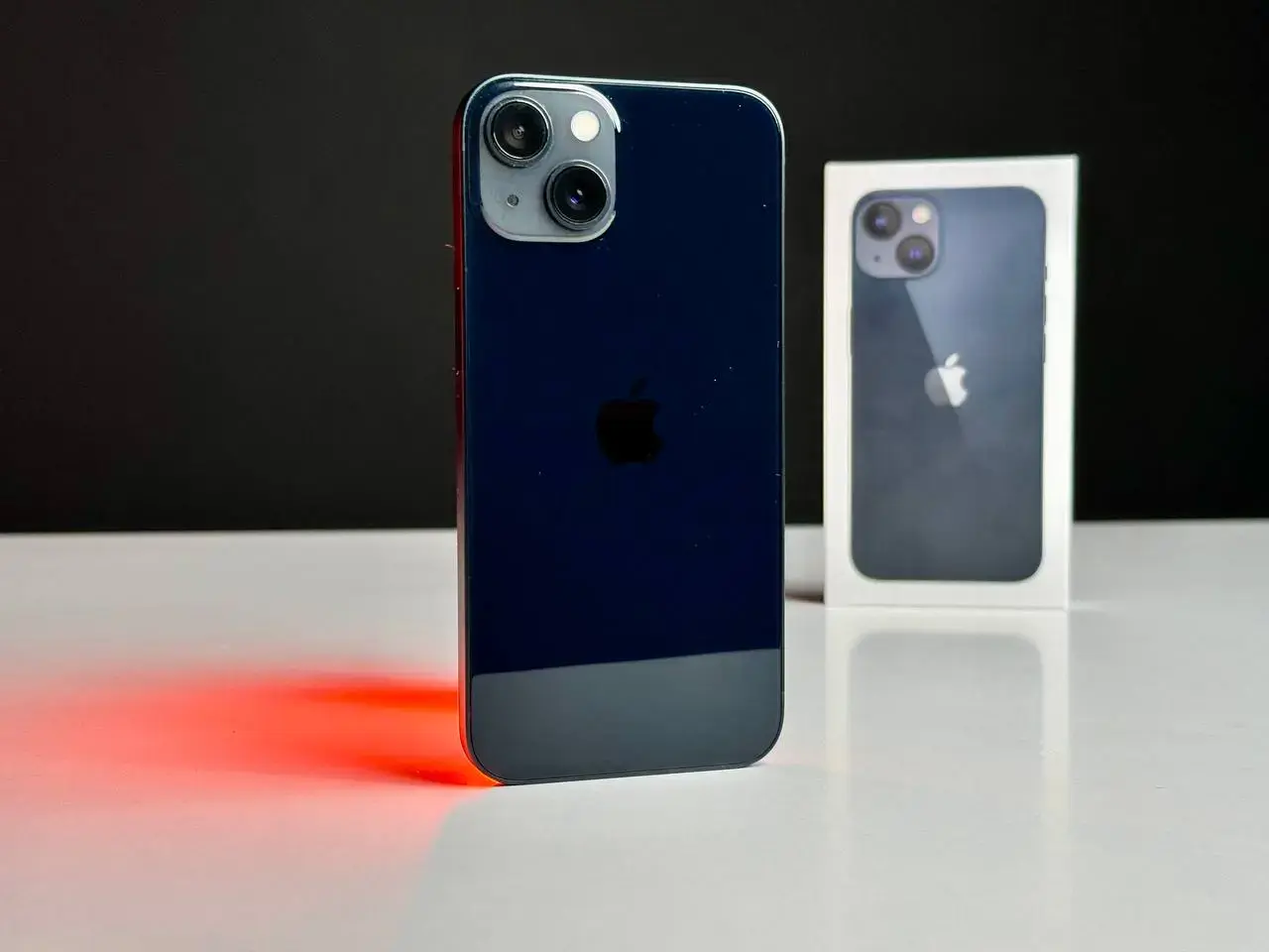 USED Apple iPhone 13 256GB Midnight (MLMU3, MLQ63)🔋90%(Состояние - 9.5/10, Комплект - Полное | гарантия - 1 мес.)