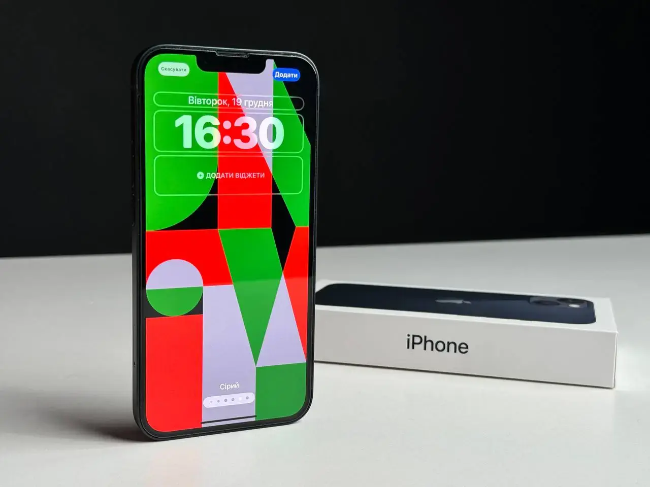 USED Apple iPhone 13 256GB Midnight (MLMU3, MLQ63)🔋90%(Состояние - 9.5/10, Комплект - Полное | гарантия - 1 мес.)