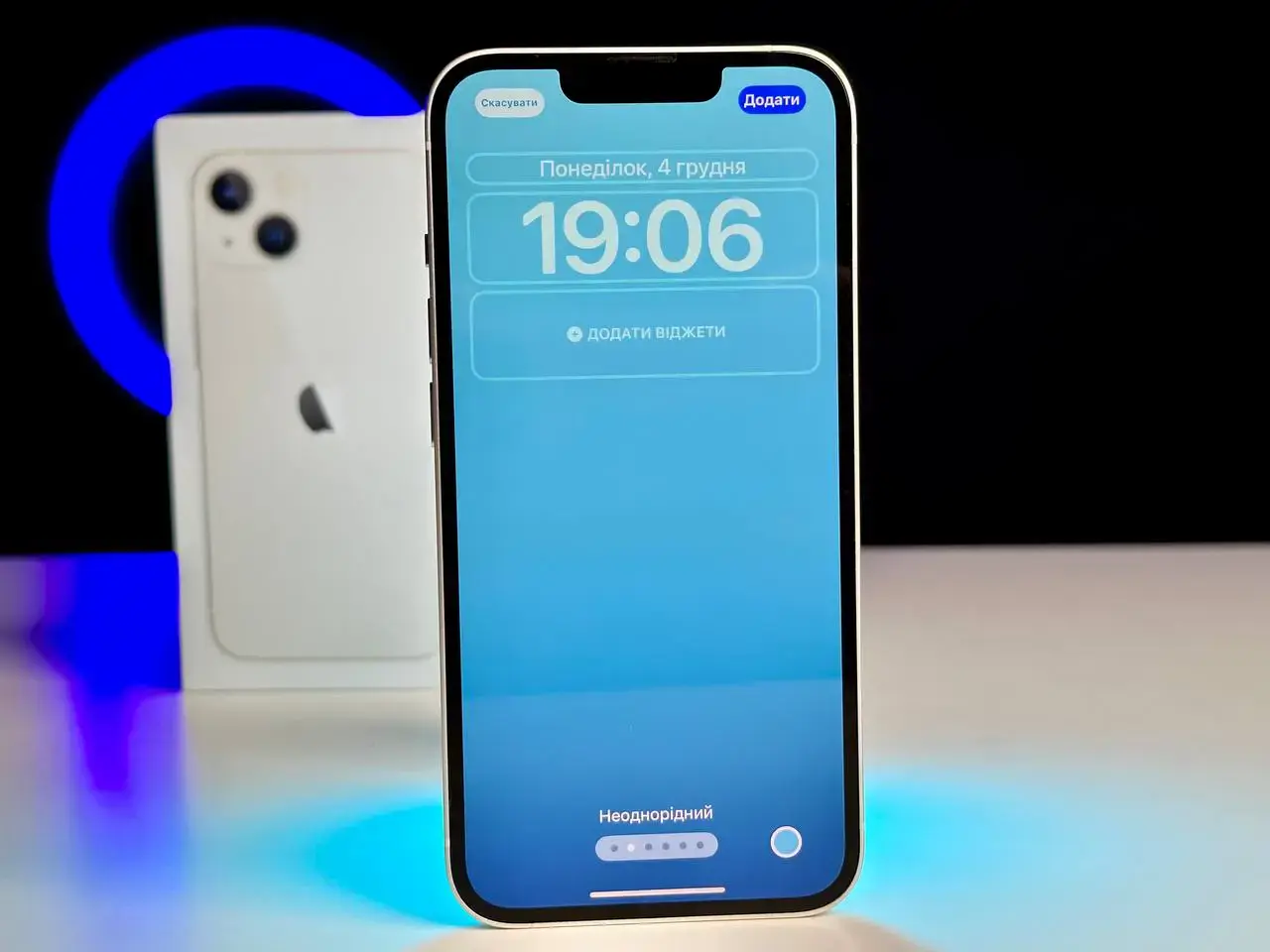 USED Apple iPhone 13 256GB Starlight (MLMX3, MLQ73)🔋90%(Стан - 9.5/10, Комплект - повний | гарантія - 1 міс.)