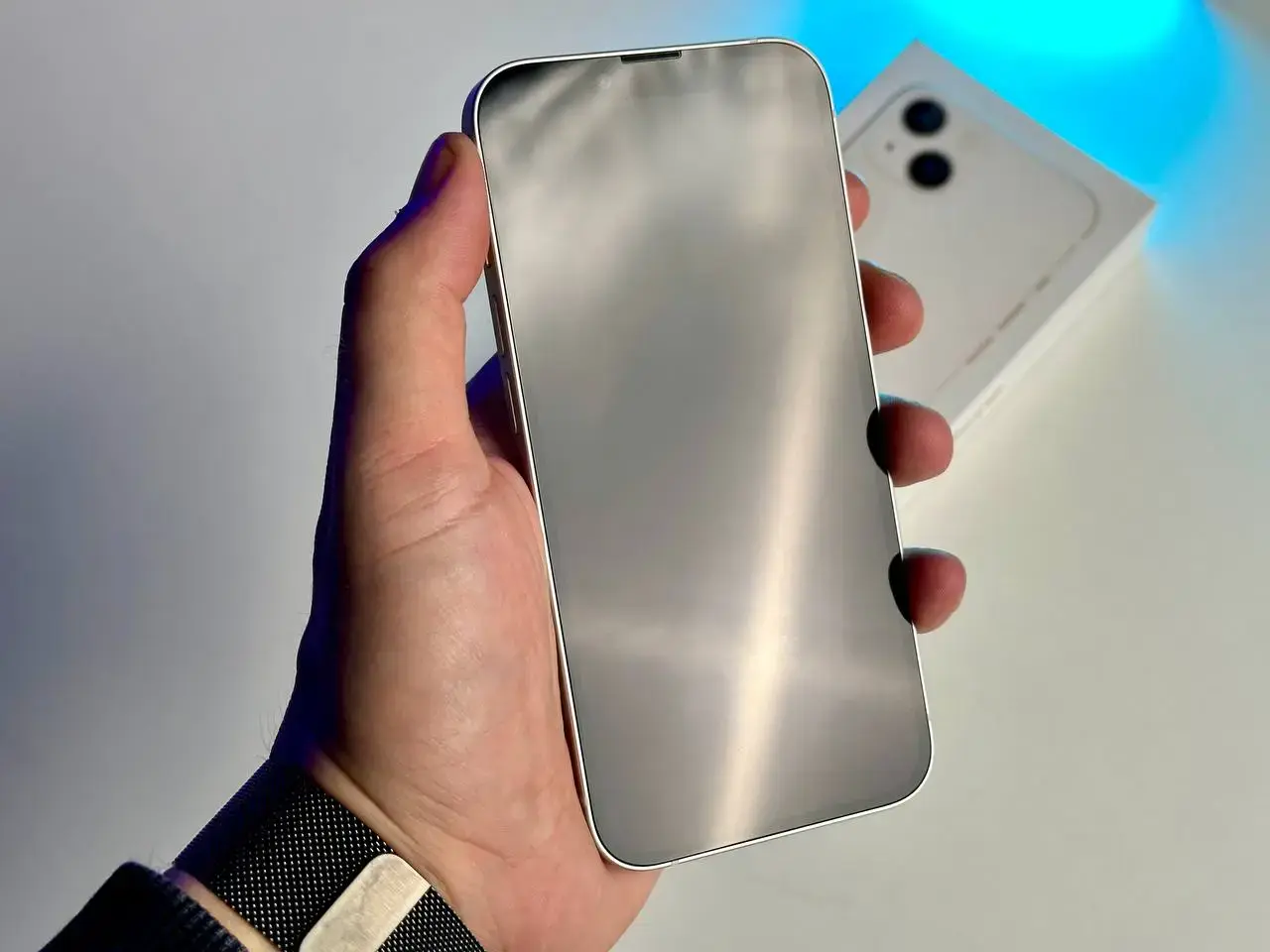 USED Apple iPhone 13 256GB Starlight (MLMX3, MLQ73)🔋90%(Стан - 9.5/10, Комплект - повний | гарантія - 1 міс.)