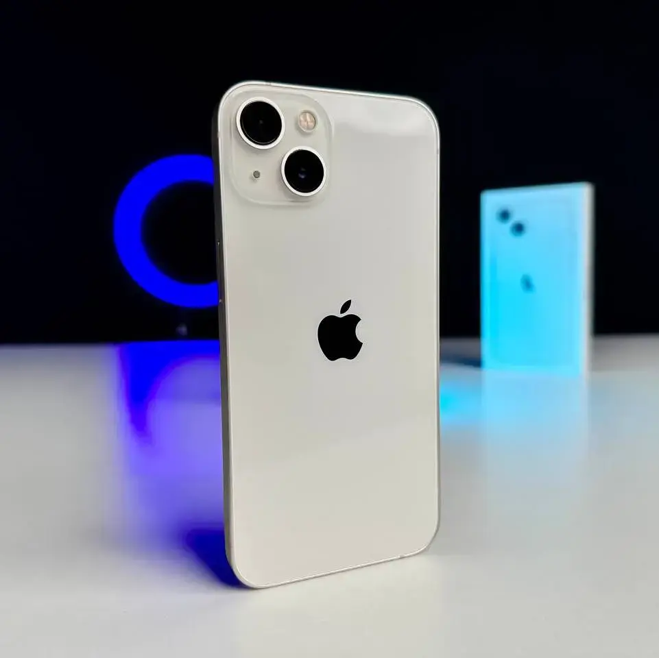 USED Apple iPhone 13 256GB Starlight (MLMX3, MLQ73)🔋90%(Стан - 9.5/10, Комплект - повний | гарантія - 1 міс.)