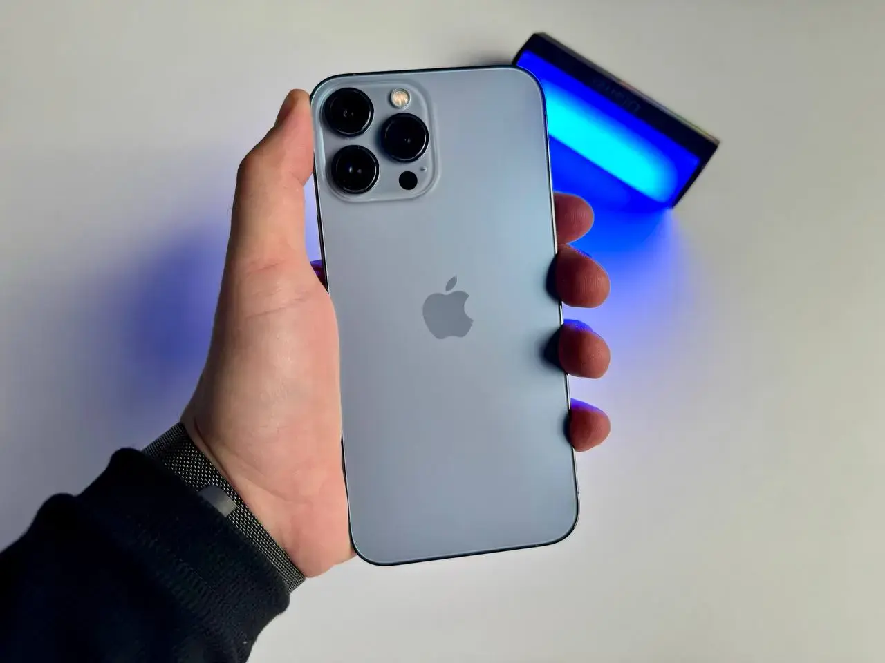 USED Apple iPhone 13 Pro Max 128GB Sierra Blue (MLKP3, MLL93)🔋88%(Стан - 8.5/10, Комплект - iPhone | гарантія - 1 міс.)