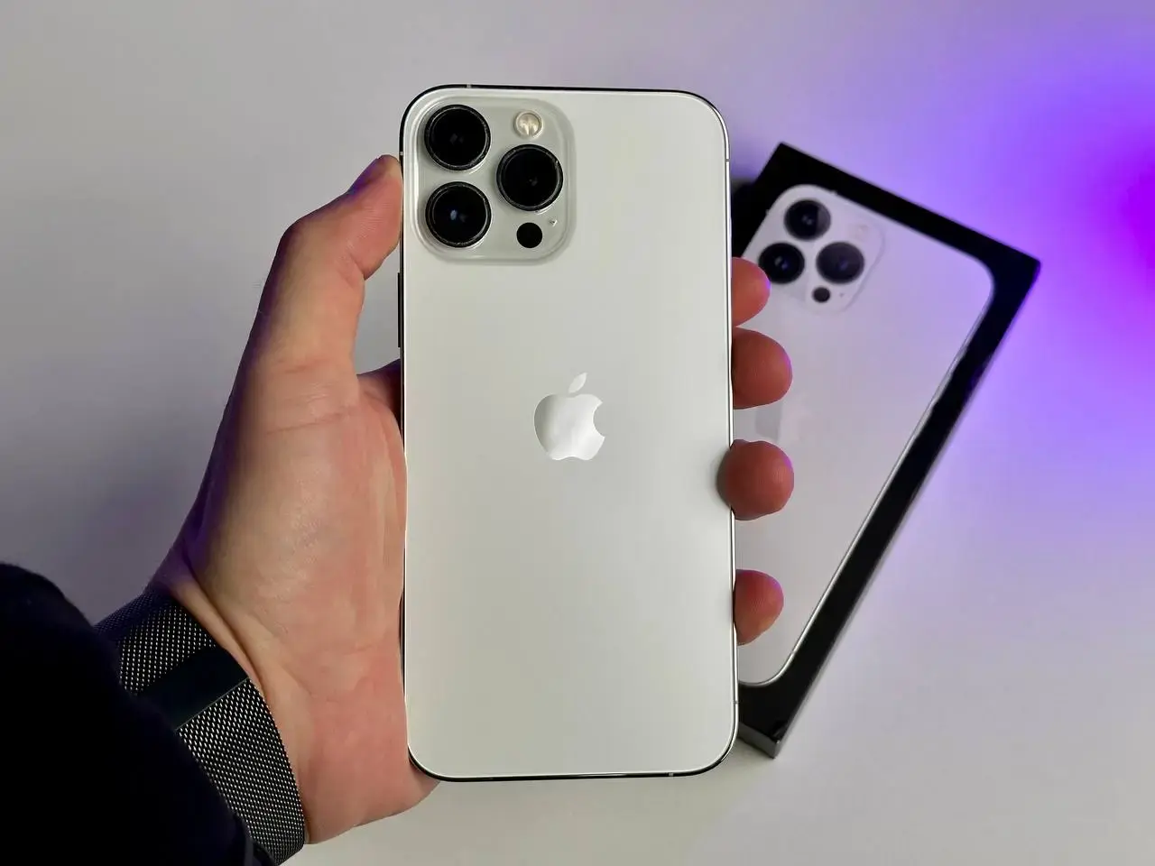 USED Apple iPhone 13 Pro Max 256GB Silver (MLKT3, MLLC3)🔋88%(Стан - 9/10, Комплект - Повний | гарантія - 1 міс.)