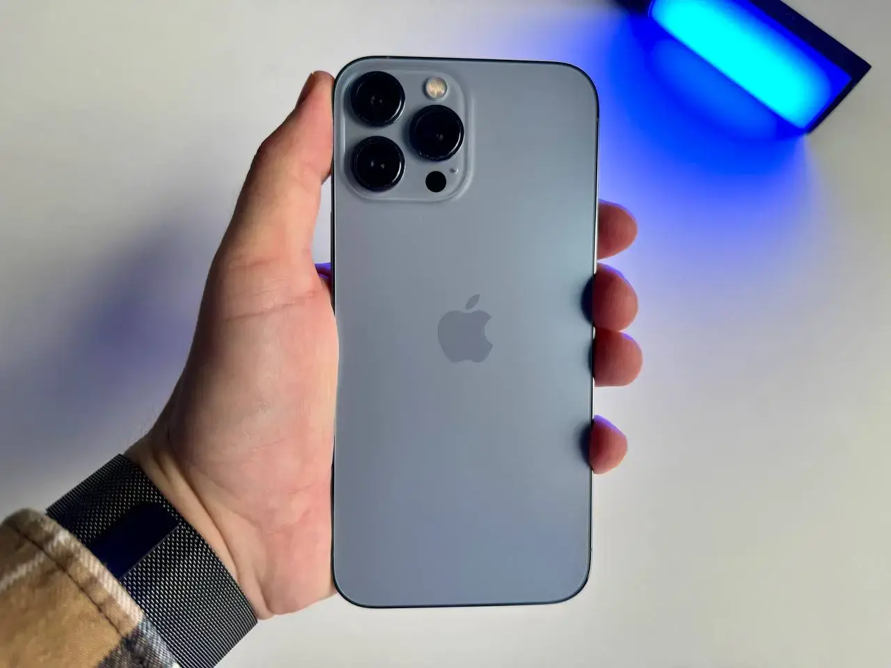 USED Apple iPhone 13 Pro Max 512GB Sierra Blue (MLL03, MLLJ3)🔋100%(Стан - 9/10, Комплект - iPhone | гарантія - 1 міс.)