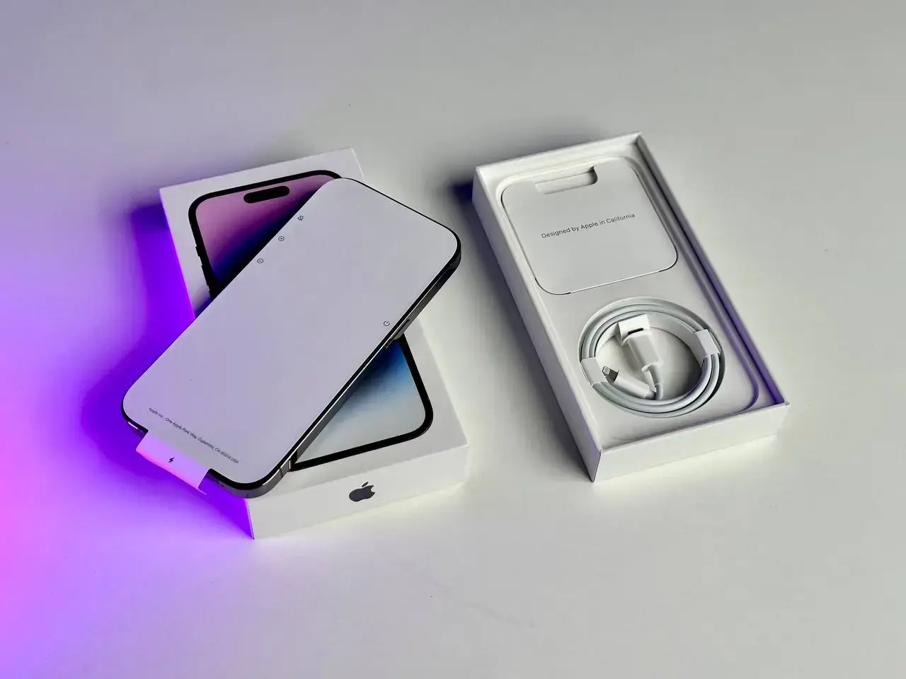 USED Apple iPhone 14 Pro 128GB Deep Purple (MQ0G3)🔋100%(Состояние - 9.9/10, Комплект - полное | гарантия - 1 мес.)