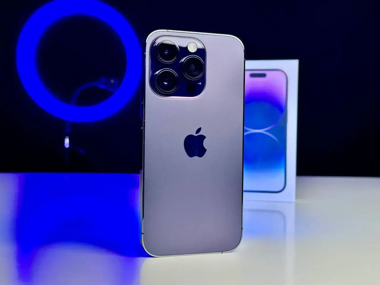 USED Apple iPhone 14 Pro 128GB Deep Purple (MQ0G3)🔋91%(Состояние - 9/10, Комплект - полное | гарантия - 1 мес.)