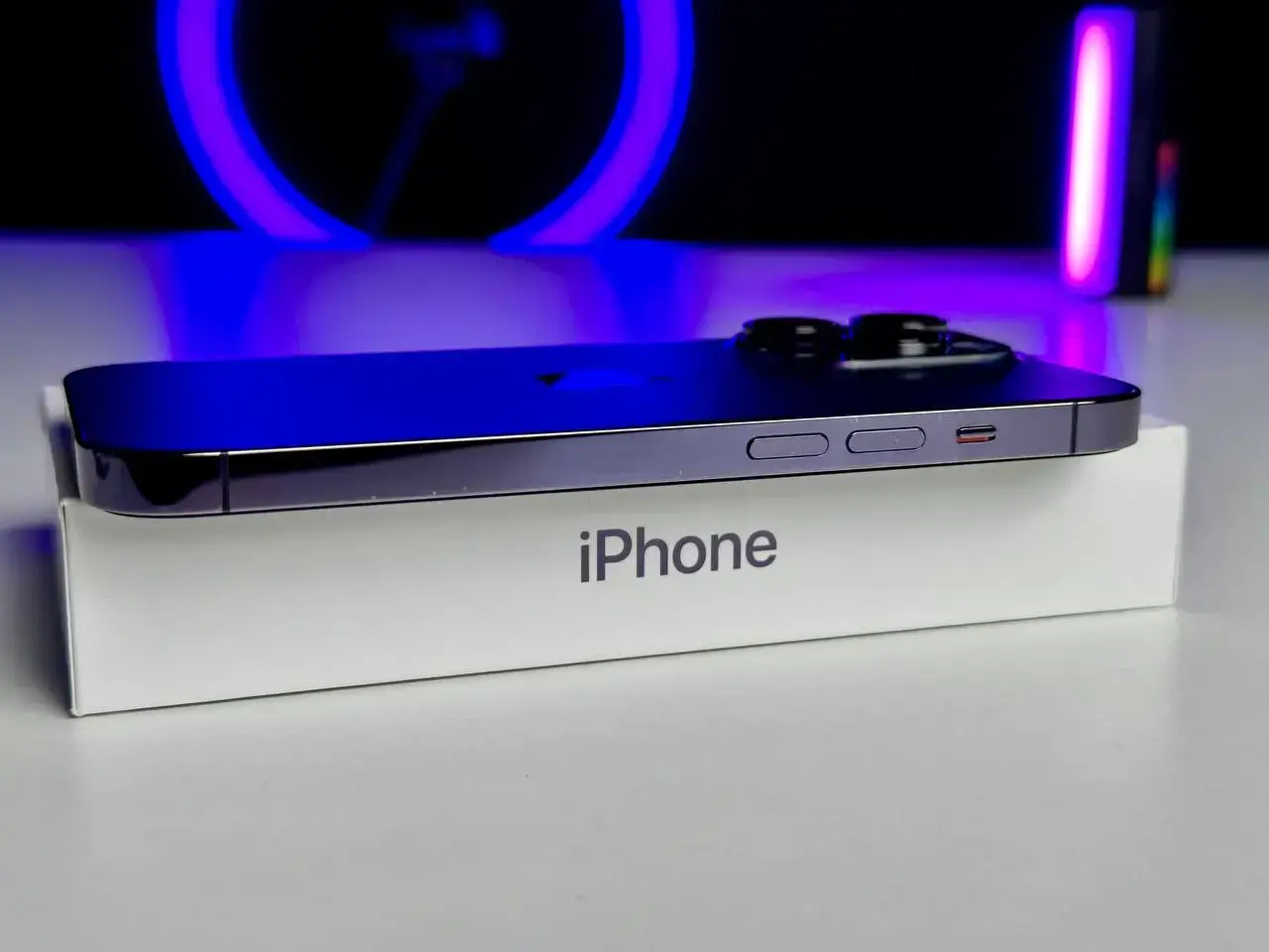 USED Apple iPhone 14 Pro 256GB Deep Purple eSim (MQ1D3)🔋92%(Состояние - 9/10, Комплект - полный | гарантия - 1 мес.)