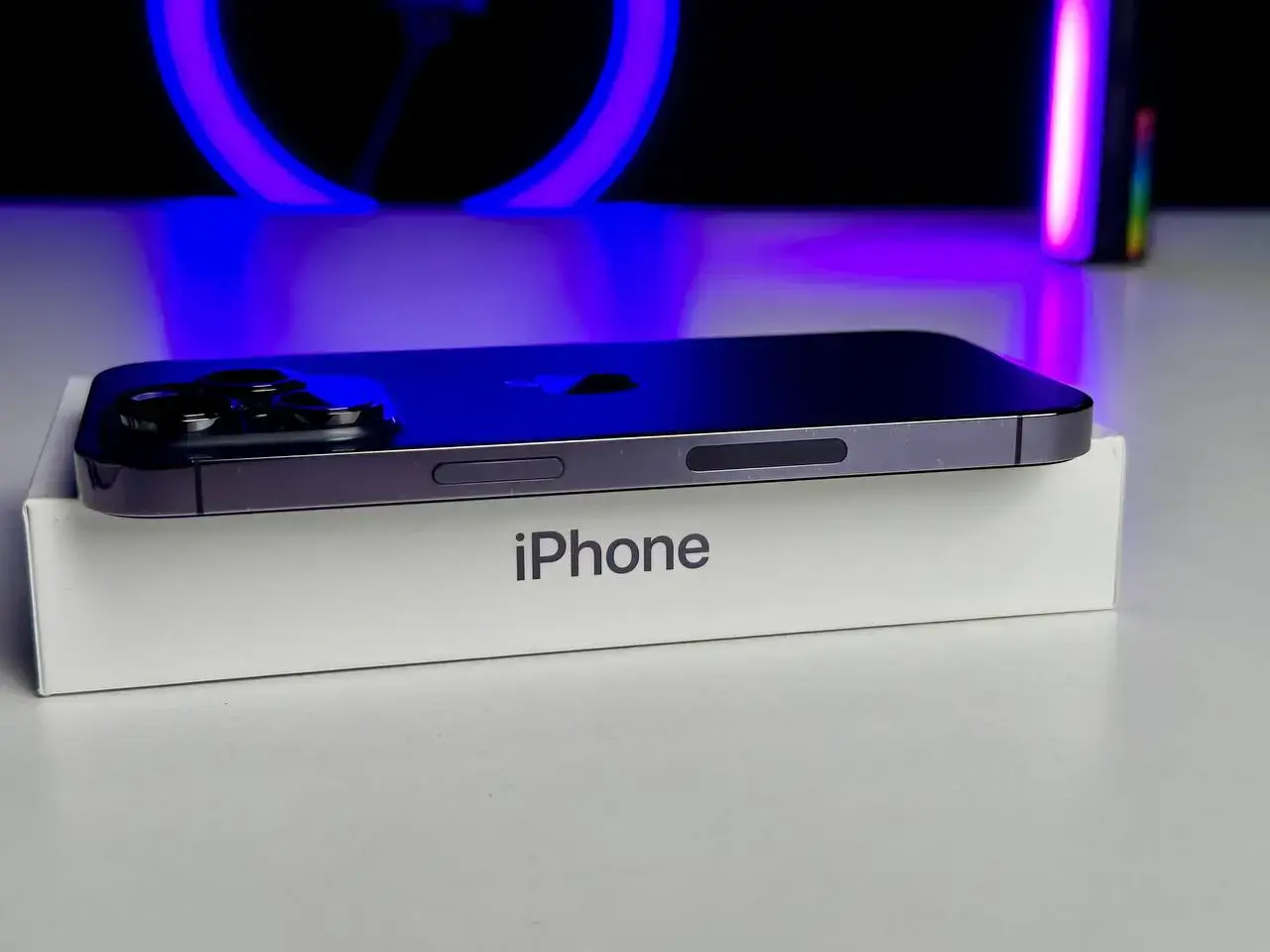 USED Apple iPhone 14 Pro 256GB Deep Purple eSim (MQ1D3)🔋92%(Состояние - 9/10, Комплект - полный | гарантия - 1 мес.)