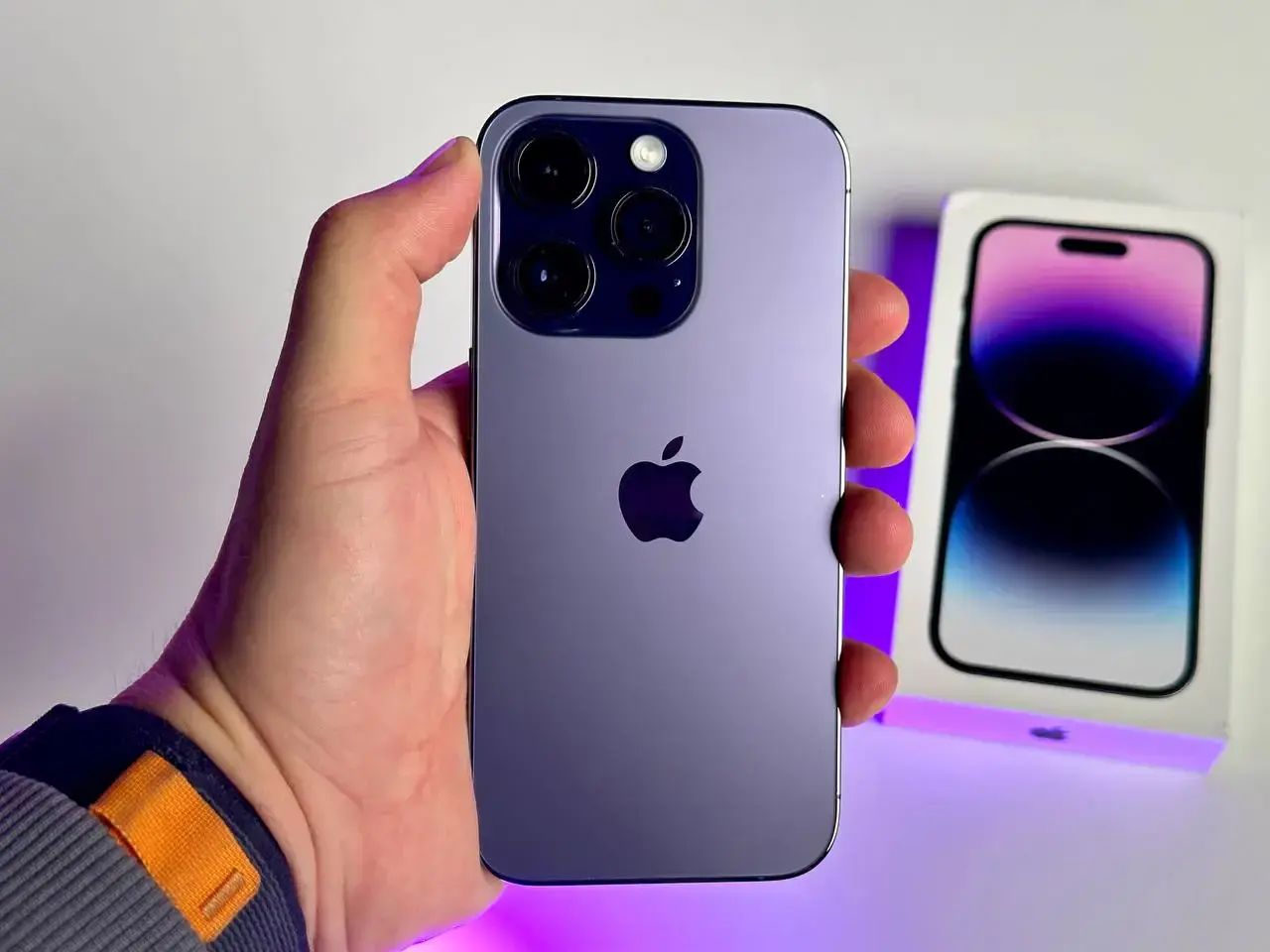 USED Apple iPhone 14 Pro 256GB Deep Purple (MQ1F3)🔋100%(Стан - 9/10, Комплект - повний | гарантія - 6 міс.)