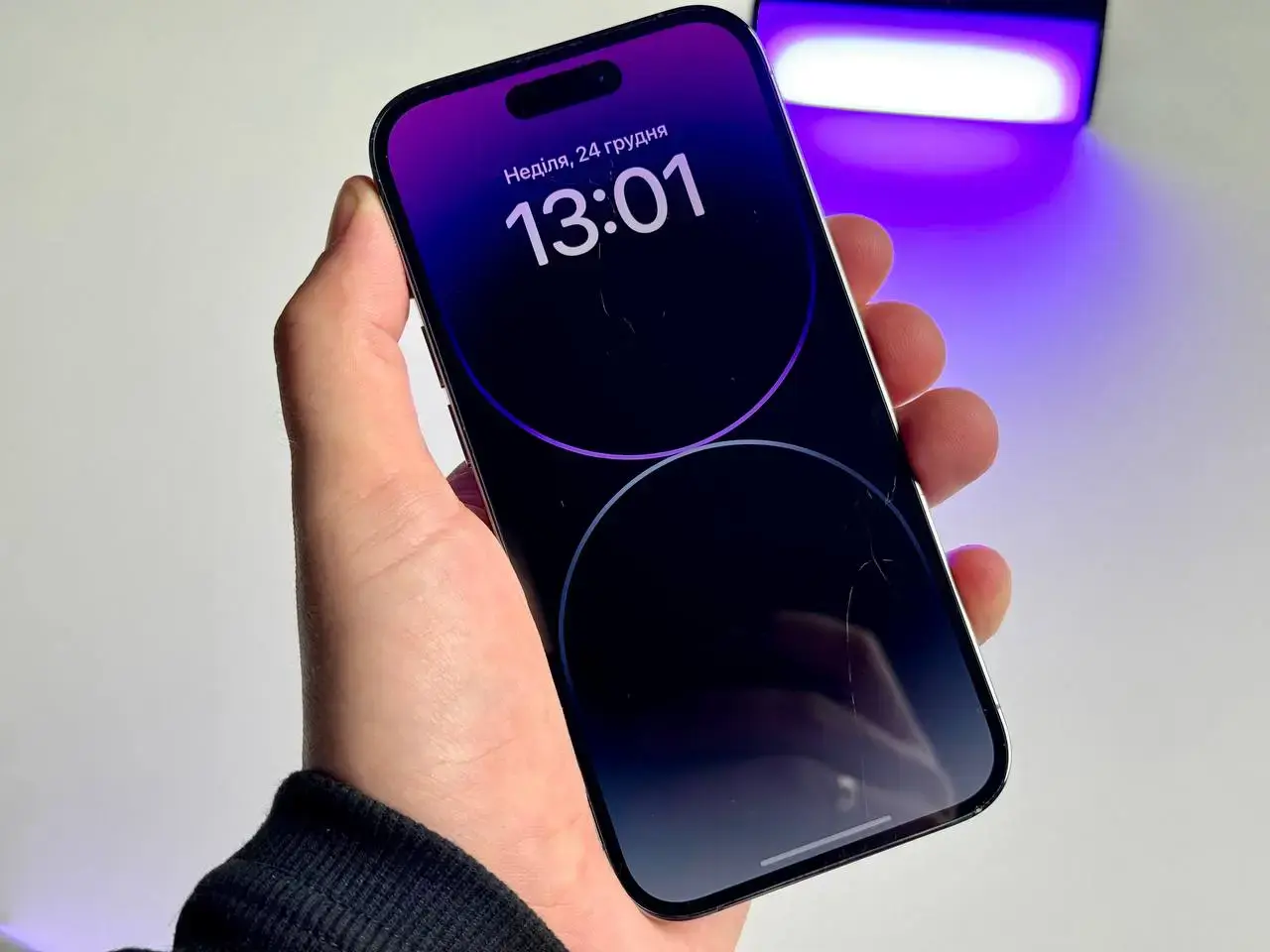USED Apple iPhone 14 Pro 256GB Deep Purple (MQ1F3)🔋99%(Стан - 8.9/10, Комплект - iPhone | гарантія - 3 міс.)