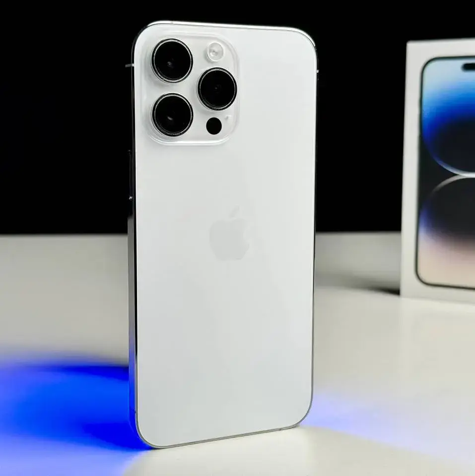 USED Apple iPhone 14 Pro Max 128GB Silver (MQ9Q3)🔋94%(Стан - 9/10, Комплект - Повний | гарантія - 1 міс.)