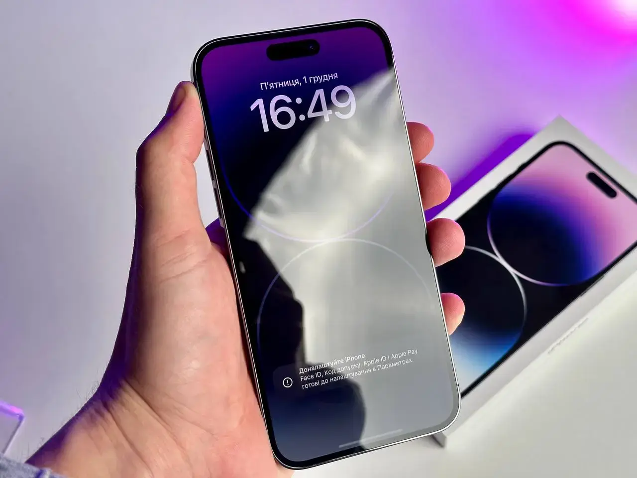 USED Apple iPhone 14 Pro Max 512GB Deep Purple (MQAM3)🔋89%(Состояние - 9.5/10, Комплект - полный | гарантия - 1 мес.)