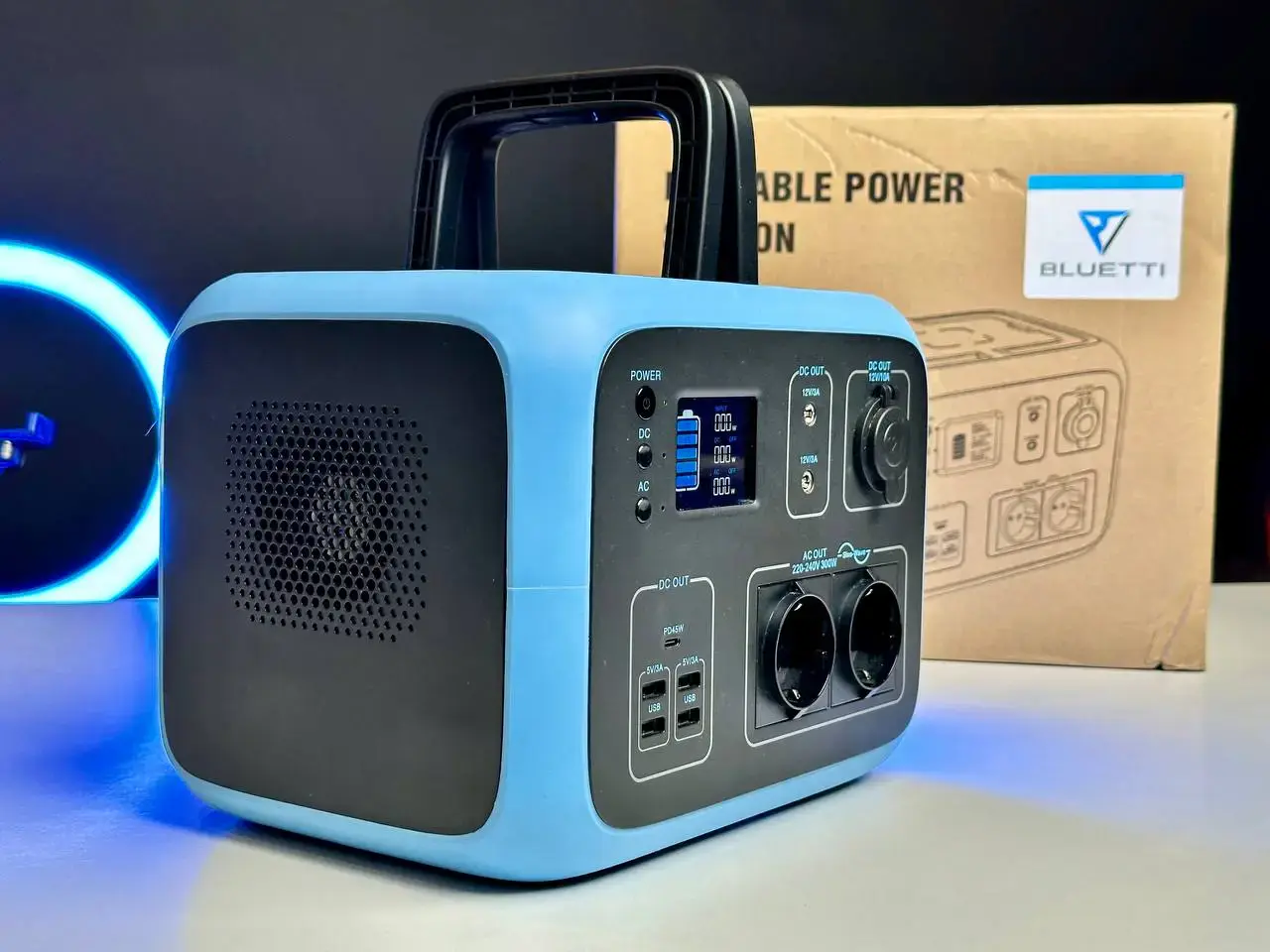 USED Портативная зарядная станция BLUETTI PowerOak AC50S Portable Power Station | 300W 500Wh – Blue