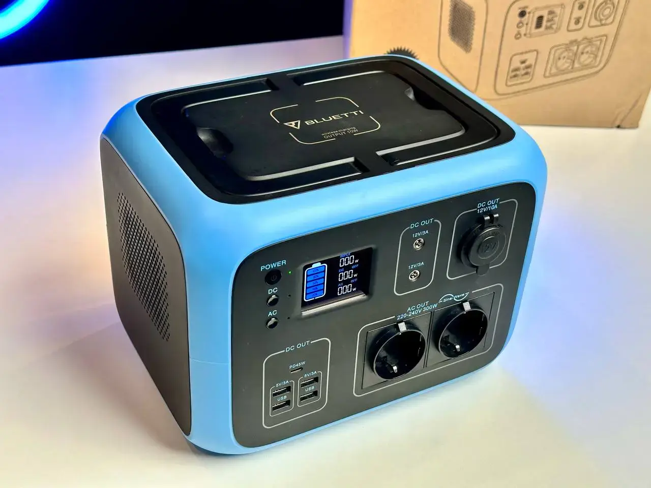 USED Портативная зарядная станция BLUETTI PowerOak AC50S Portable Power Station | 300W 500Wh – Blue