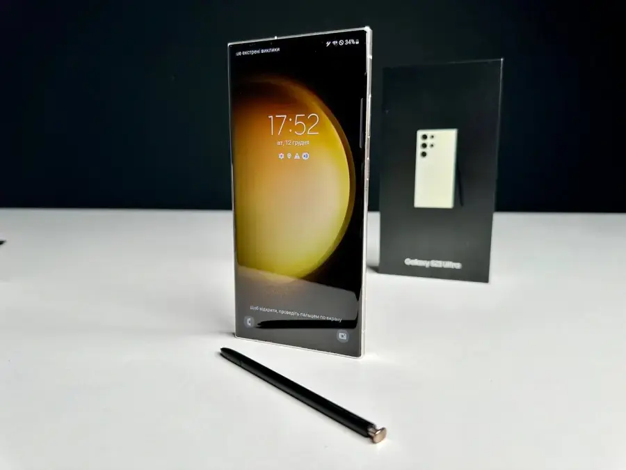 USED Смартфон Samsung Galaxy S23 Ultra 12/512GB - Cream (SM-S918BZEH)🔋100%(Состояние - 9/10, Комплект - Полный | гарантия - 1 мес.)