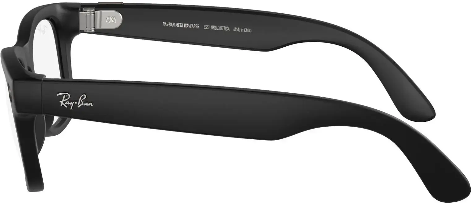 Витринные Смарт-очки Ray-Ban | Meta Wayfarer Standard - Matte Black / Clear to G-15 Green Transitions (RW4006 601SM1 50-22)