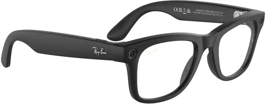 Витринные Смарт-очки Ray-Ban | Meta Wayfarer Standard - Matte Black / Clear to G-15 Green Transitions (RW4006 601SM1 50-22)