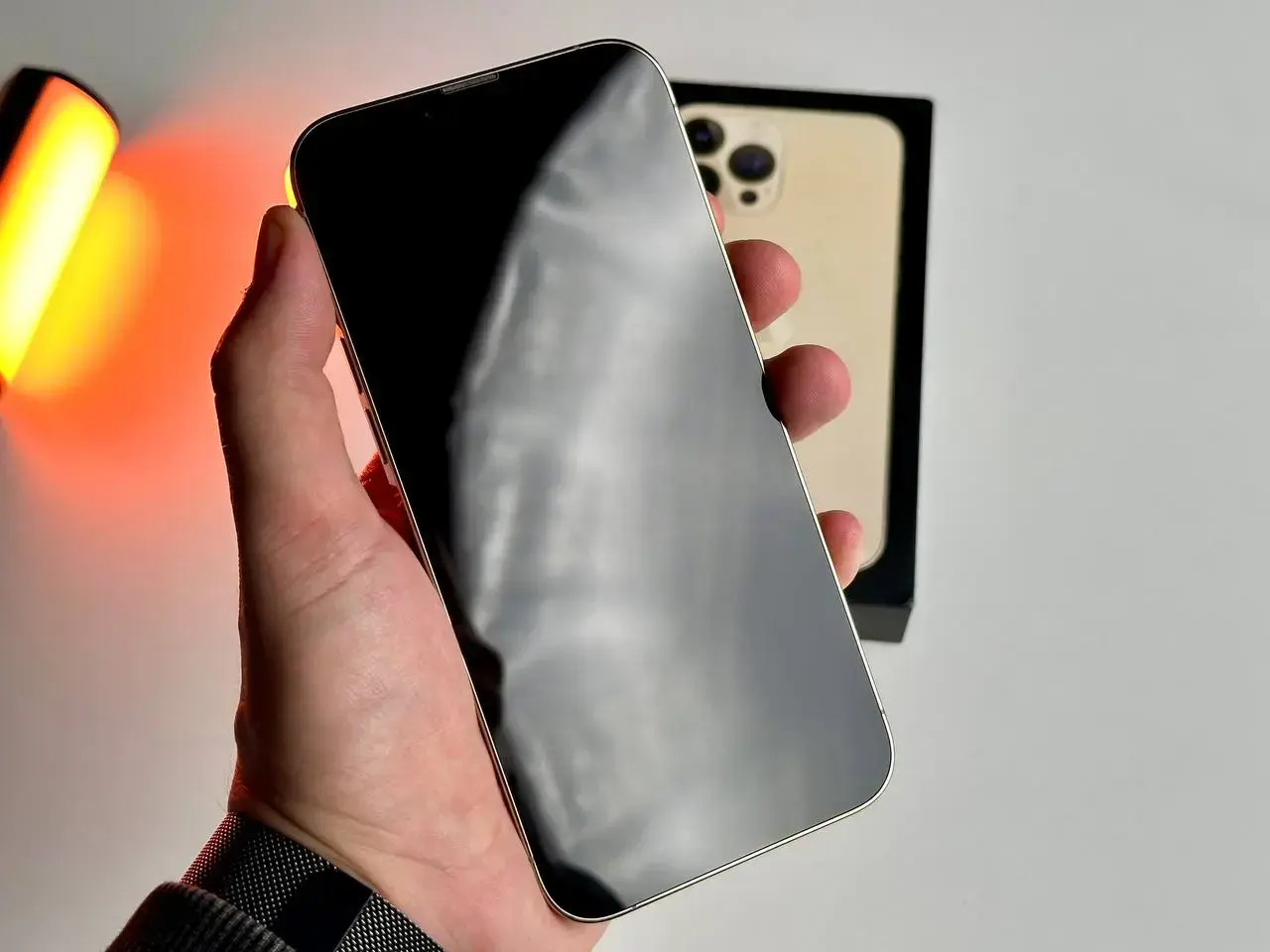 ВЖИВАНИЙ USED Apple iPhone 13 Pro Max 256GB Gold (MLKU3, MLLD3)🔋89%(Стан - 9.5/10, Комплект - Повний | гарантія - 1 міс.) - Стан: гарний | Акумулятор: 85% | Комплект: повний | Гарантія: 1 міс.