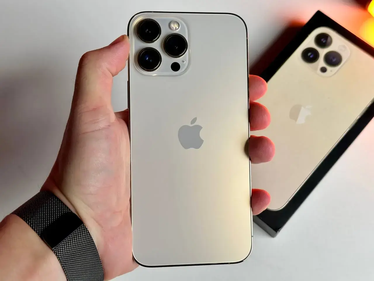 ВЖИВАНИЙ USED Apple iPhone 13 Pro Max 256GB Gold (MLKU3, MLLD3)🔋89%(Стан - 9.5/10, Комплект - Повний | гарантія - 1 міс.) - Стан: гарний | Акумулятор: 85% | Комплект: повний | Гарантія: 1 міс.