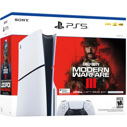 Стаціонарна ігрова приставка Sony PlayStation 5 Slim Blu-Ray 1TB - Call of Duty Modern Warfare III Bundle