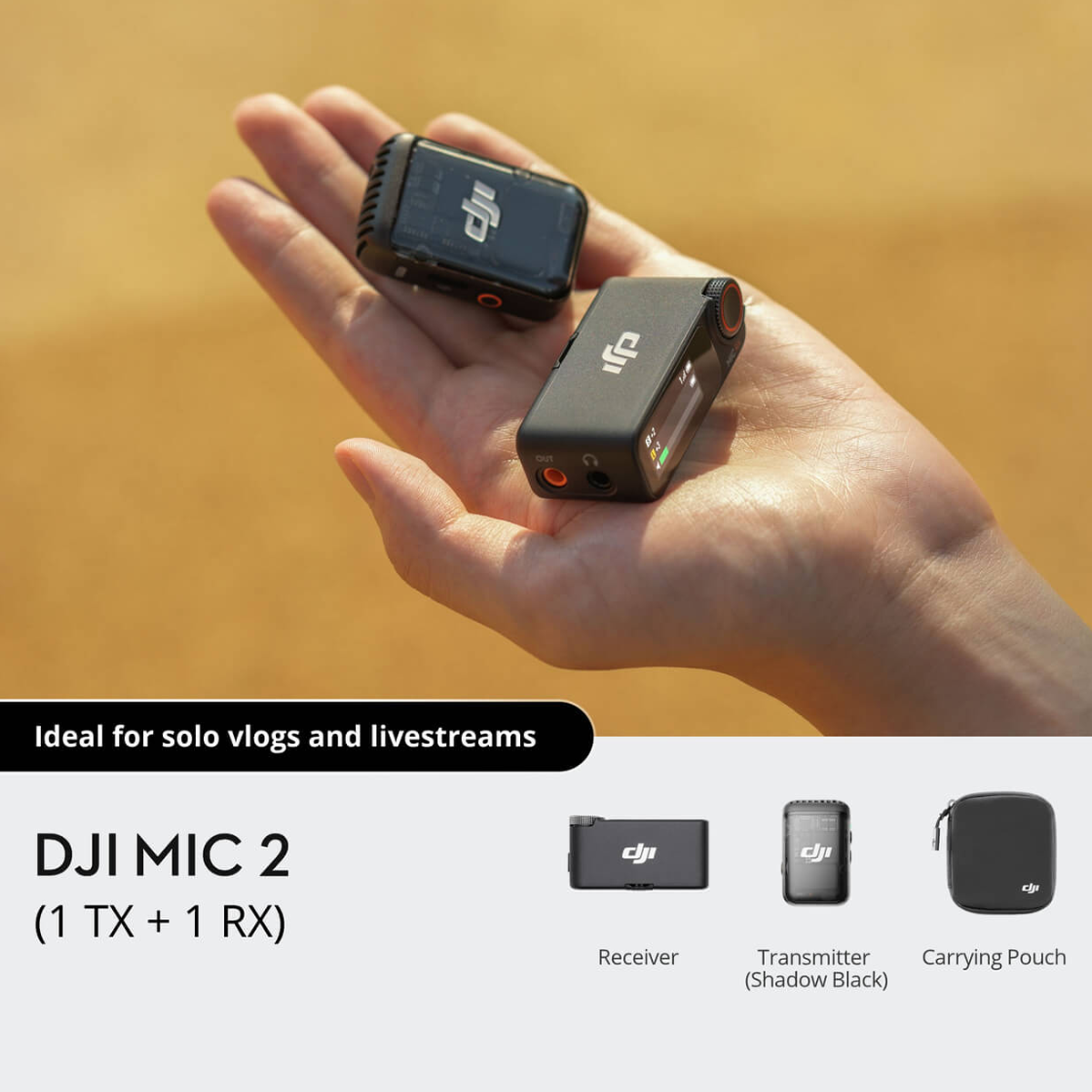 DJI Mic 2 Compact Digital Wireless Microphone CP.RN.00000327.01