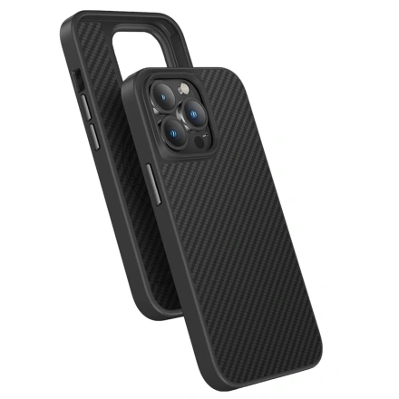 Чохол Monblan Magnetic Kelvar Case with MagSafe for iPhone 15 Pro - Black/Grey (01134)