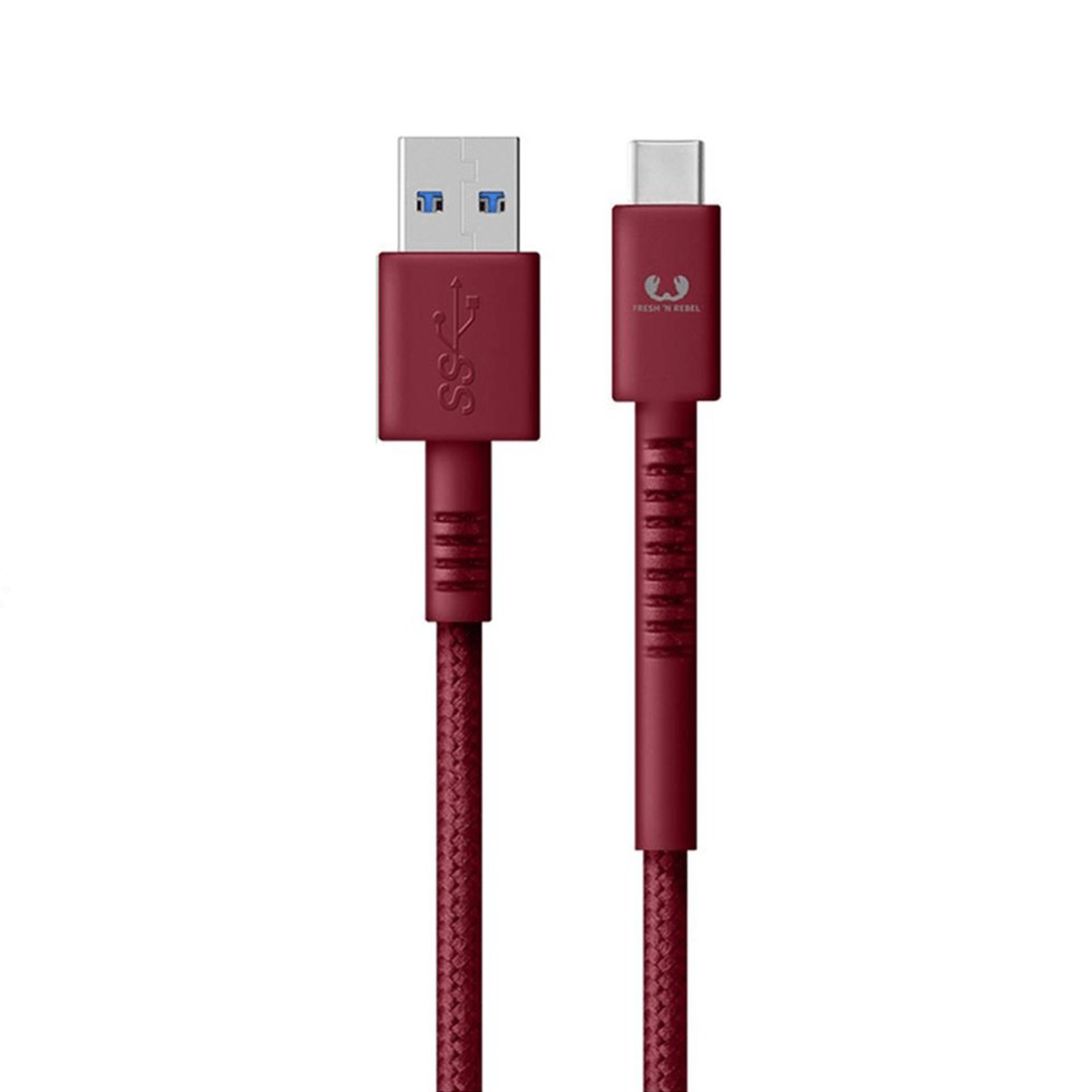 Кабель Fresh 'N Rebel Fabriq USB-A to USB-C Cable 1,5m Ruby (2CCF150RU)