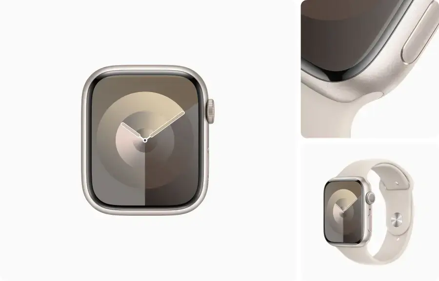 Apple Watch Series 9 GPS 45mm Starlight Aluminum Case (MR9P3) - Новий запакований годинник без ремінця