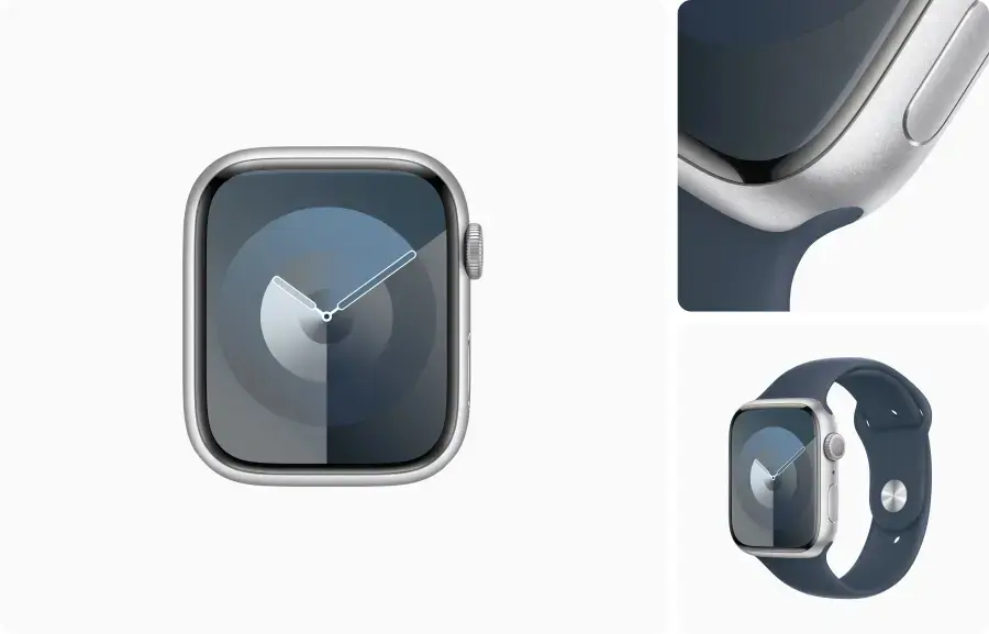 Apple Watch Series 9 GPS + Cellular 45mm Silver Aluminum Case (MRQM3) - Новий запакований годинник без ремінця