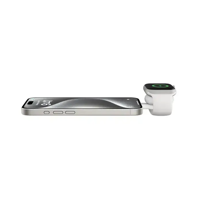 Беспроводная зарядная панель Belkin BoostCharge Pro 3-in-1 Magnetic Wireless Charging Pad with Qi2 15W - White (WIZ022vfWH)