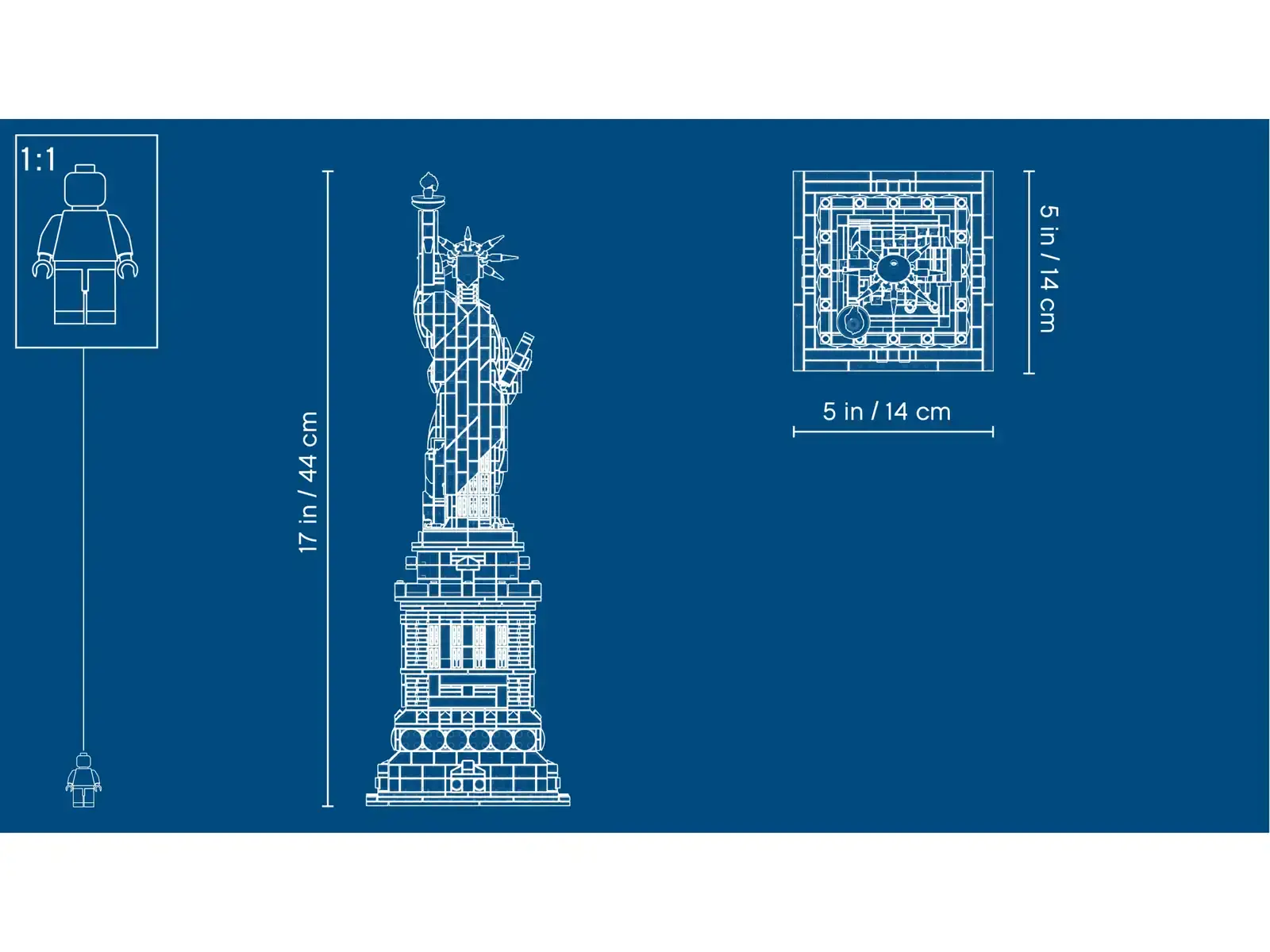 Блочный конструктор LEGO Architecture Статуя Свободы (21042)