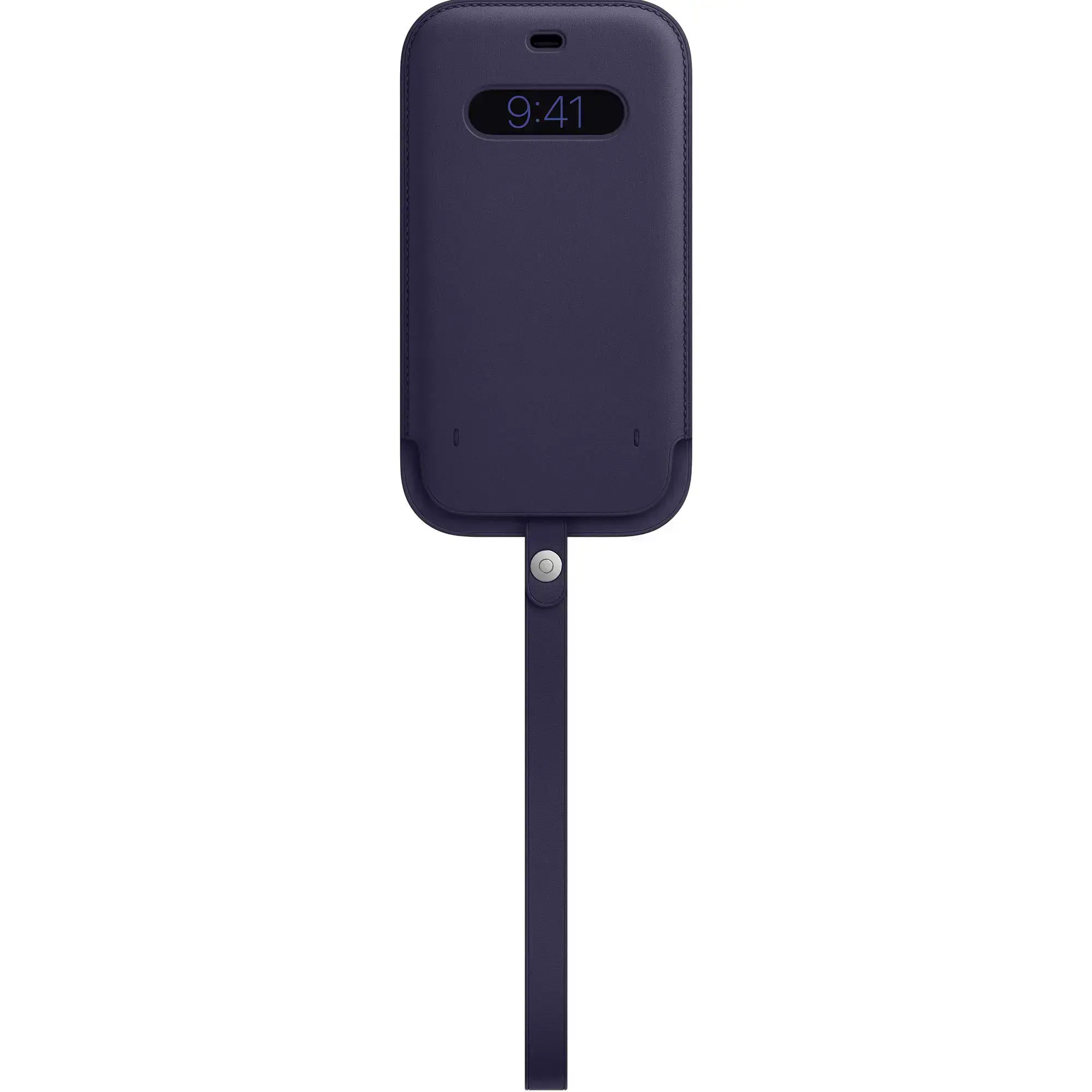 Чохол Apple iPhone 12 Pro Max Leather Sleeve with MagSafe - Deep Violet (MK0D3)