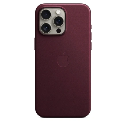 Чохол Apple iPhone 15 Pro Leather Case with Animation & MagSafe LUX COPY - Mulberry