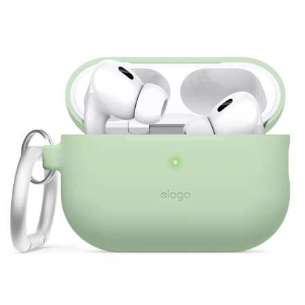 Чехол Elago Silicone Hang Case for Airpods Pro 2nd Gen - Pastel Green (EAPP2SC-HANG-PGR)