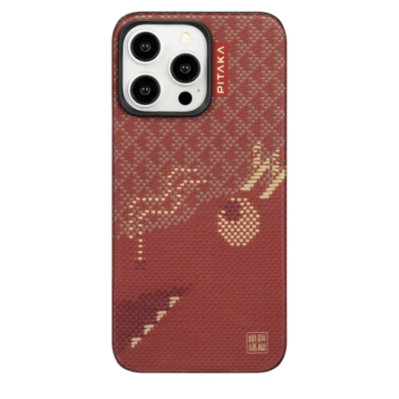 Чехол Pitaka MagEZ Case 5 Weaving+ Chinese New Year Series for iPhone 15 Pro Max