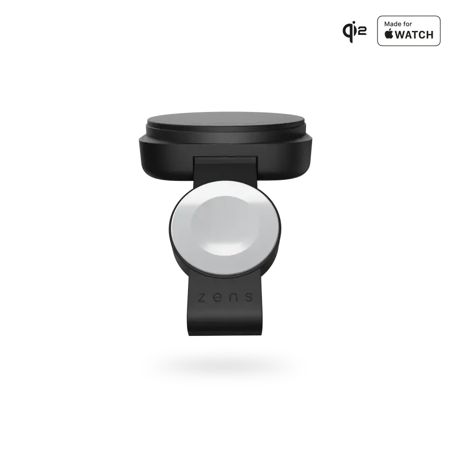 Дорожній зарядний пристрій Zens 2-in-1 MagSafe + Watch Travel Charger Pro 2 - Black (ZEDC27B/00)