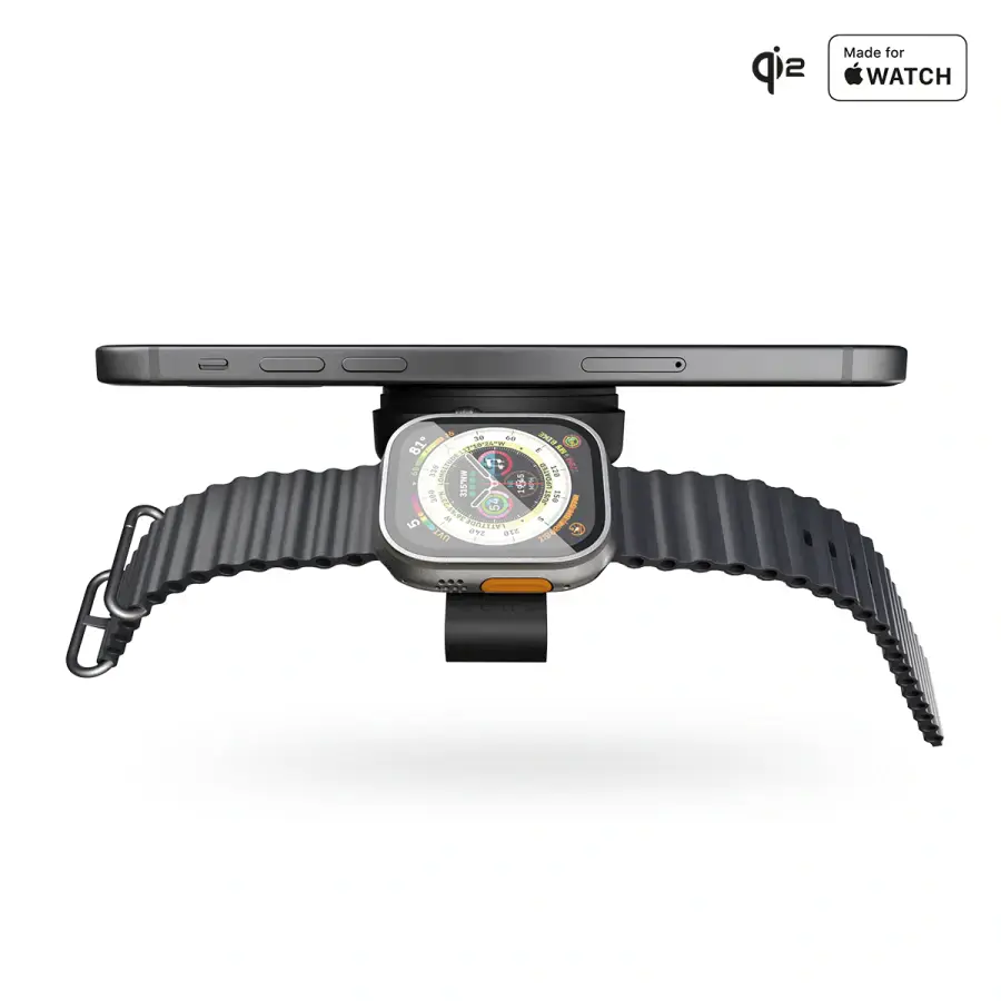 Дорожній зарядний пристрій Zens 2-in-1 MagSafe + Watch Travel Charger Pro 2 - Black (ZEDC27B/00)