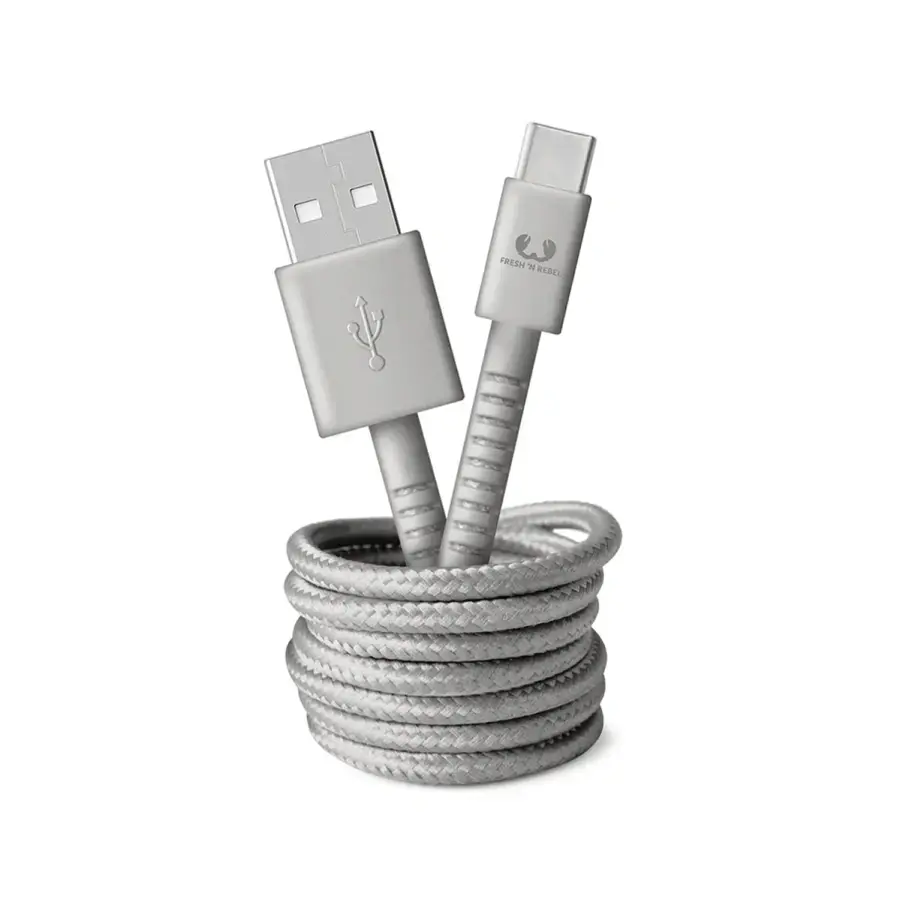 Кабель Fresh 'N Rebel Fabriq USB-A to USB-C Cable 1,5m Cloud (2CCF150CL)