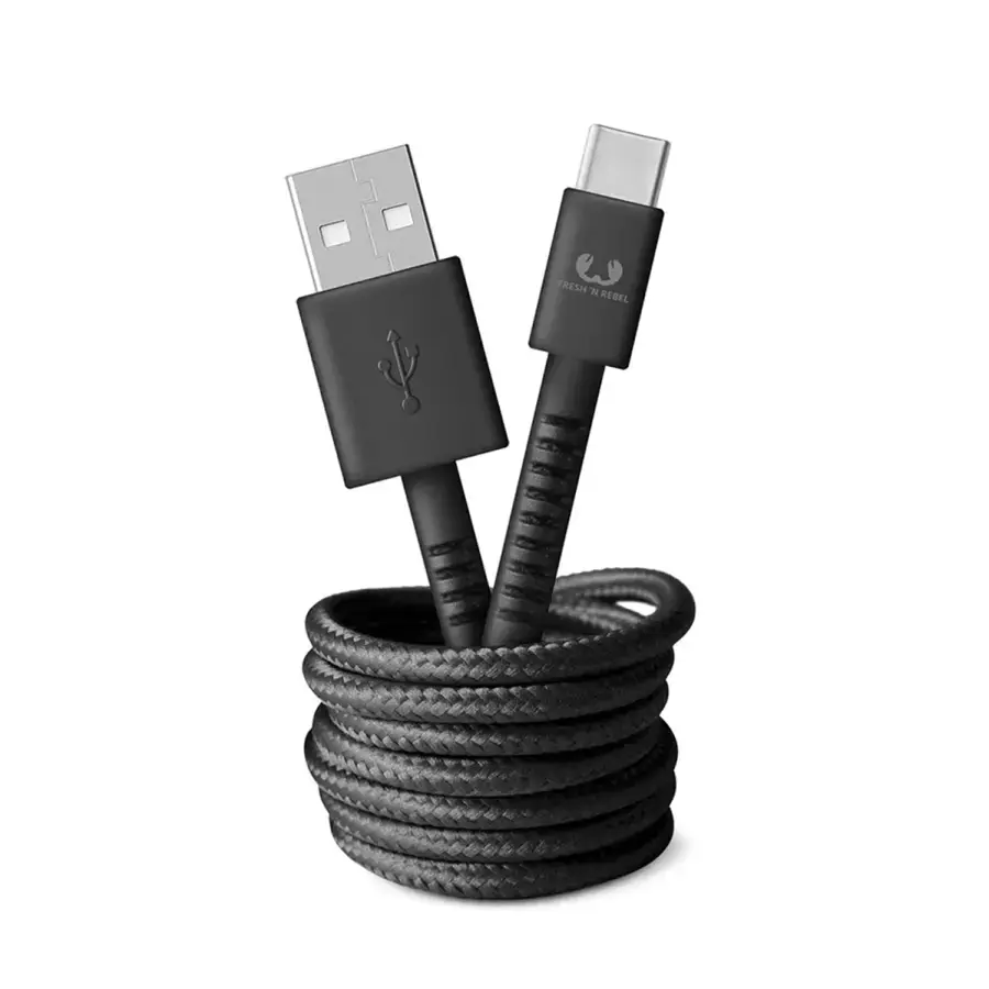 Кабель Fresh 'N Rebel Fabriq USB-A to USB-C Cable 1,5m Concrete (2CCF150CC)