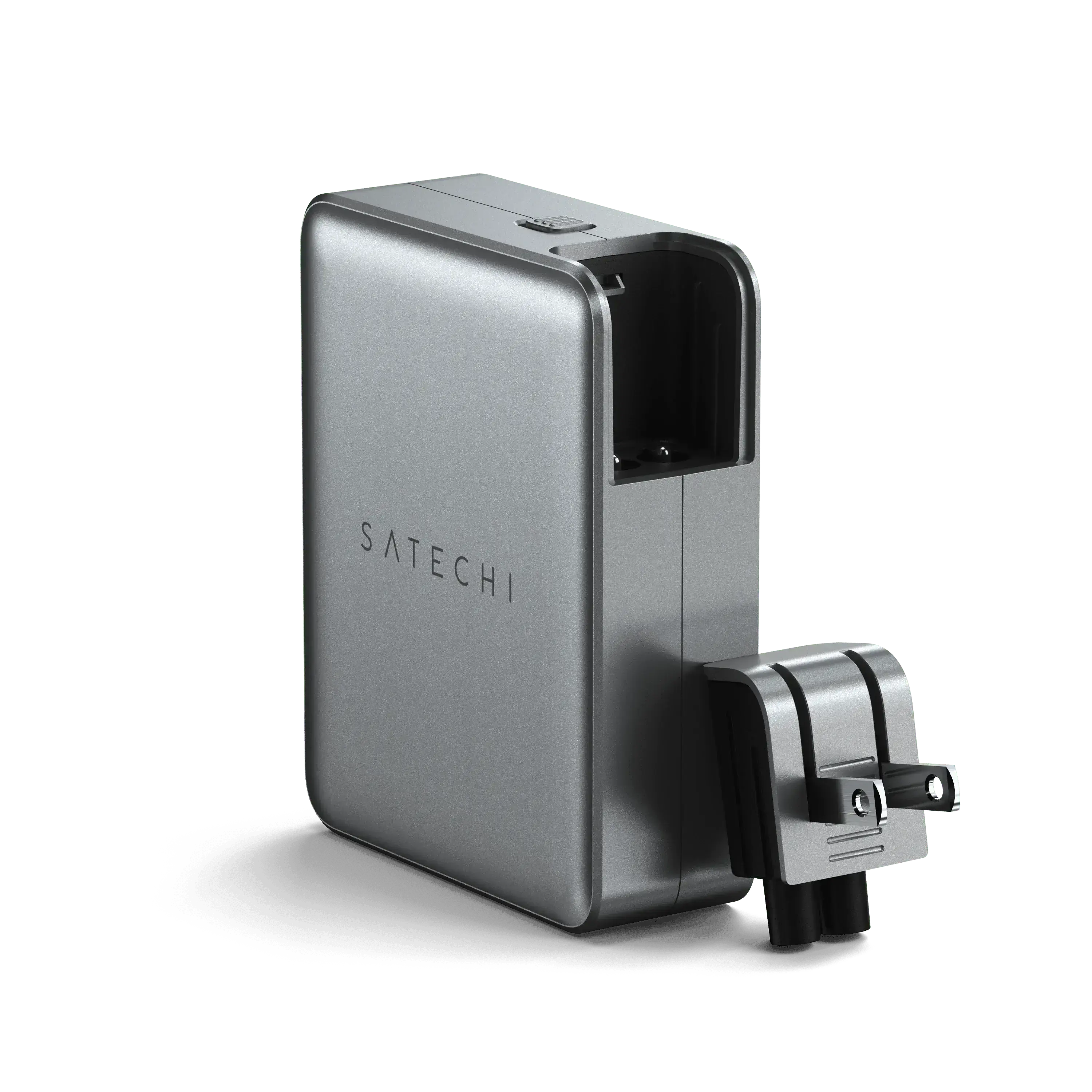Мережевий зарядний пристрій з комплектом адаптерів для подорожей Satechi 145W USB-C 4-Port GaN Travel Charger (ST-W145GTM)