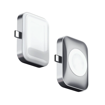 Двухстороннее зарядное устройство Satechi Dual Sided 2-in-1 USB-C Charger для Apple Watch and AirPods (ST-UC2WCDM)